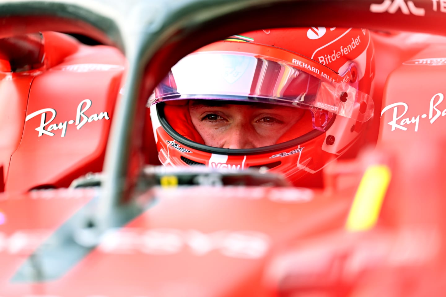 MONTREAL, QUEBEC - JUNE 16: Charles Leclerc of Monaco and Ferrari prepares to drive during practice ahead of the F1 Grand Prix of Canada at Circuit Gilles Villeneuve on June 16, 2023 in Montreal, Quebec. (Photo by Dan Mullan/Getty Images)