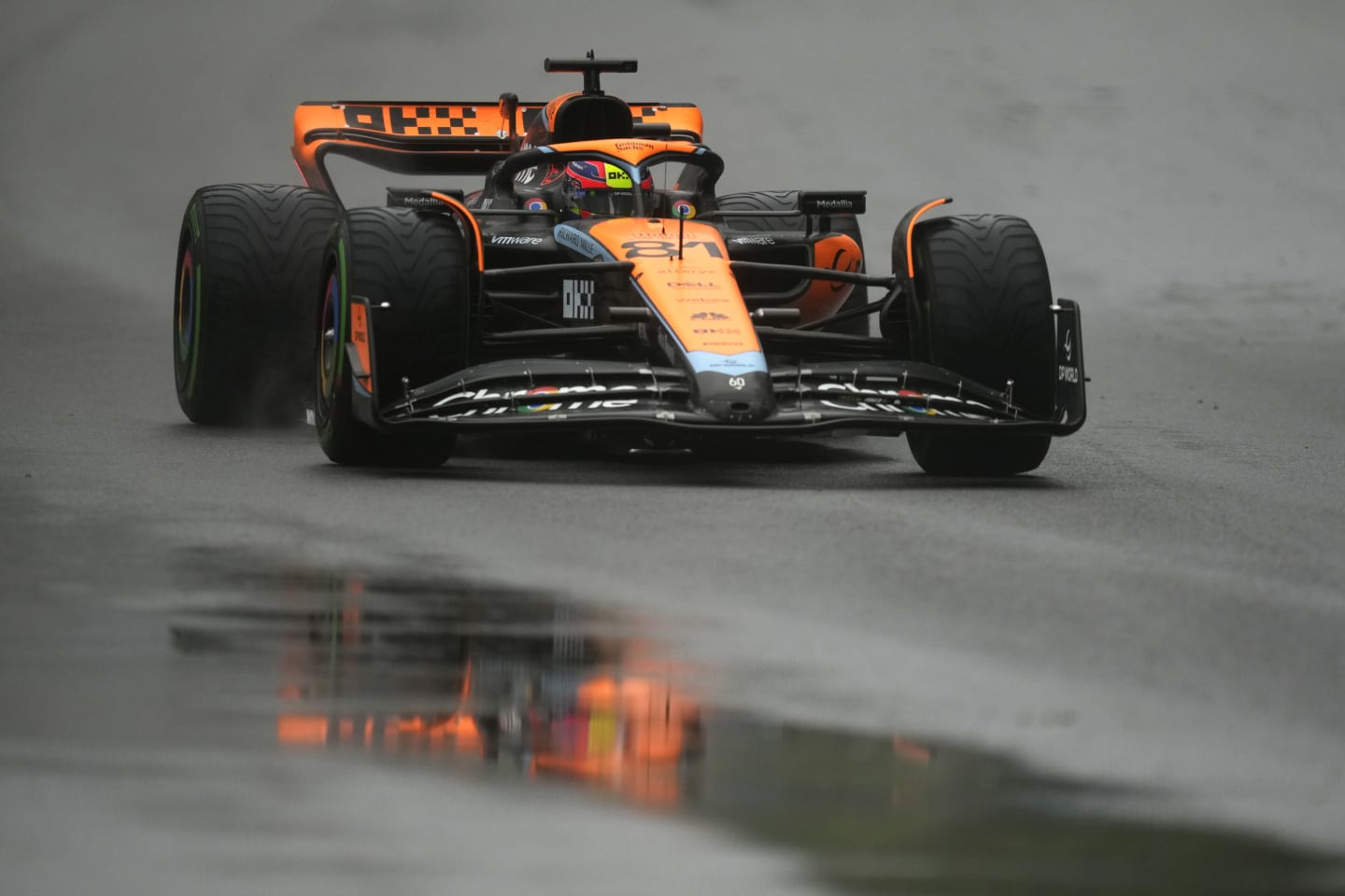 MONTREAL, QUEBEC - JUNE 17: Oscar Piastri of Australia driving the (81) McLaren MCL60 Mercedes on track during final practice ahead of the F1 Grand Prix of Canada at Circuit Gilles Villeneuve on June 17, 2023 in Montreal, Quebec. (Photo by Rudy Carezzevoli/Getty Images)