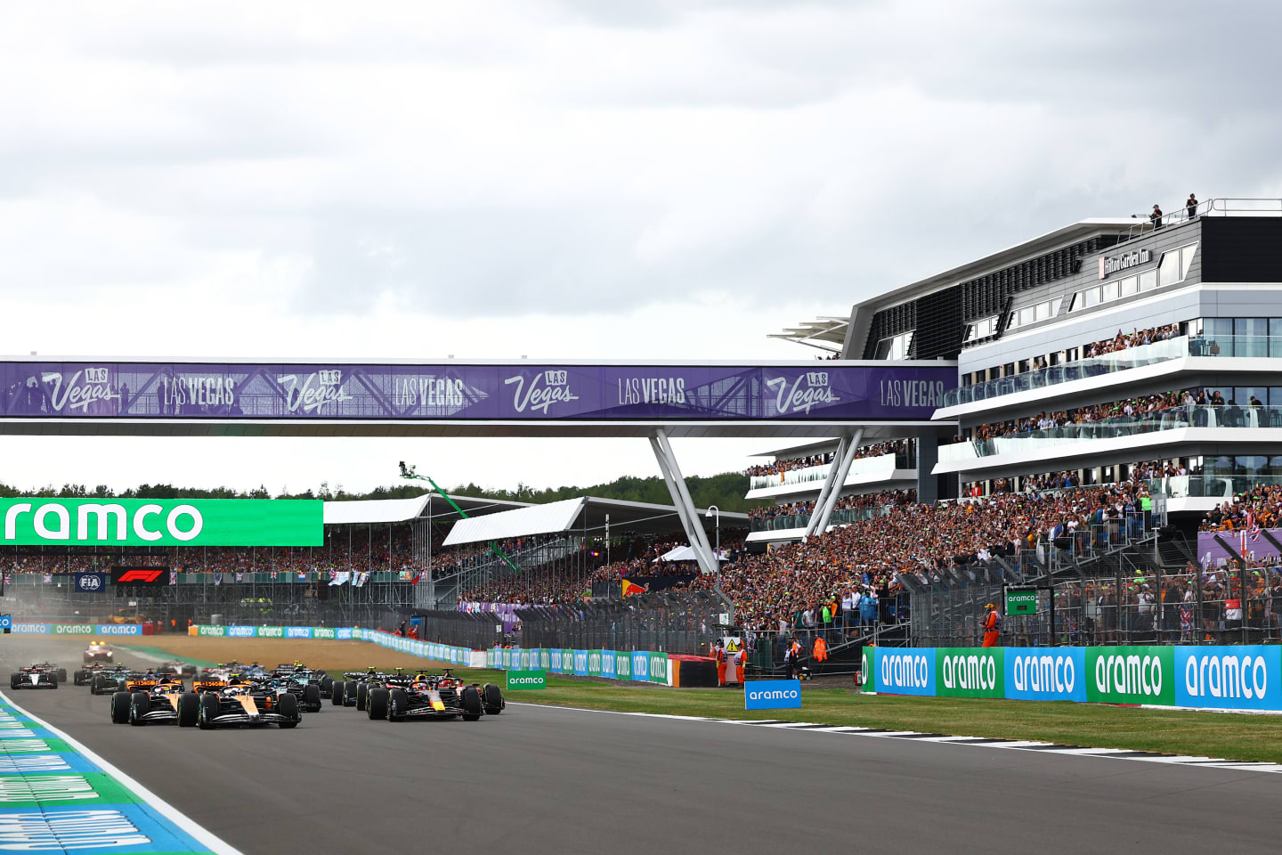 NORTHAMPTON, ENGLAND - JULY 09: Lando Norris of Great Britain driving the (4) McLaren MCL60