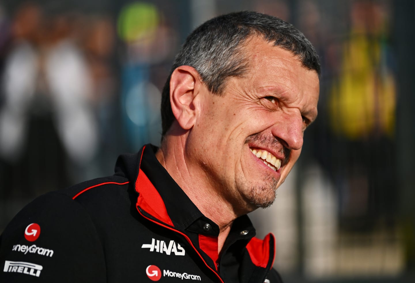 NORTHAMPTON, ENGLAND - JULY 06: Haas F1 Team Principal Guenther Steiner looks on during previews