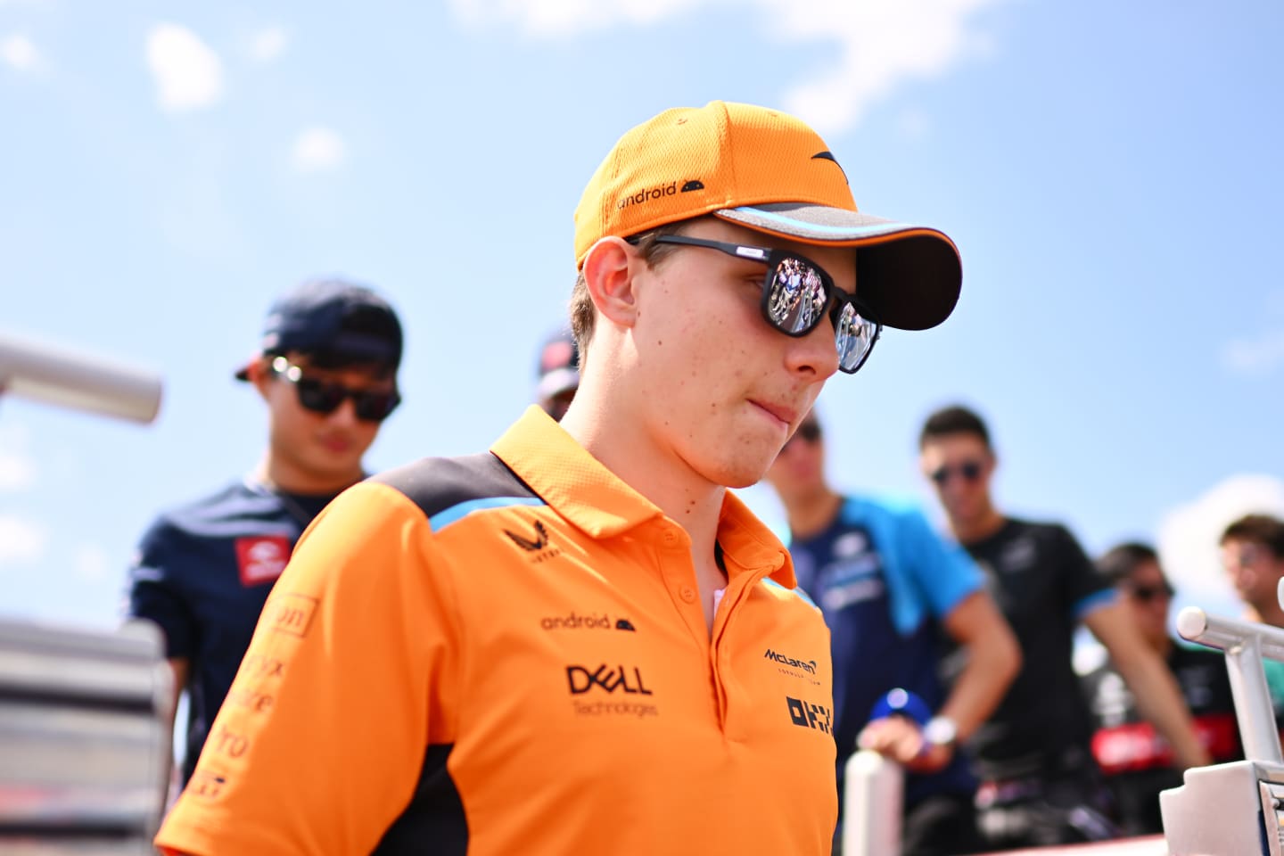 BUDAPEST, HUNGARY - JULY 23: Oscar Piastri of Australia and McLaren looks on from the drivers