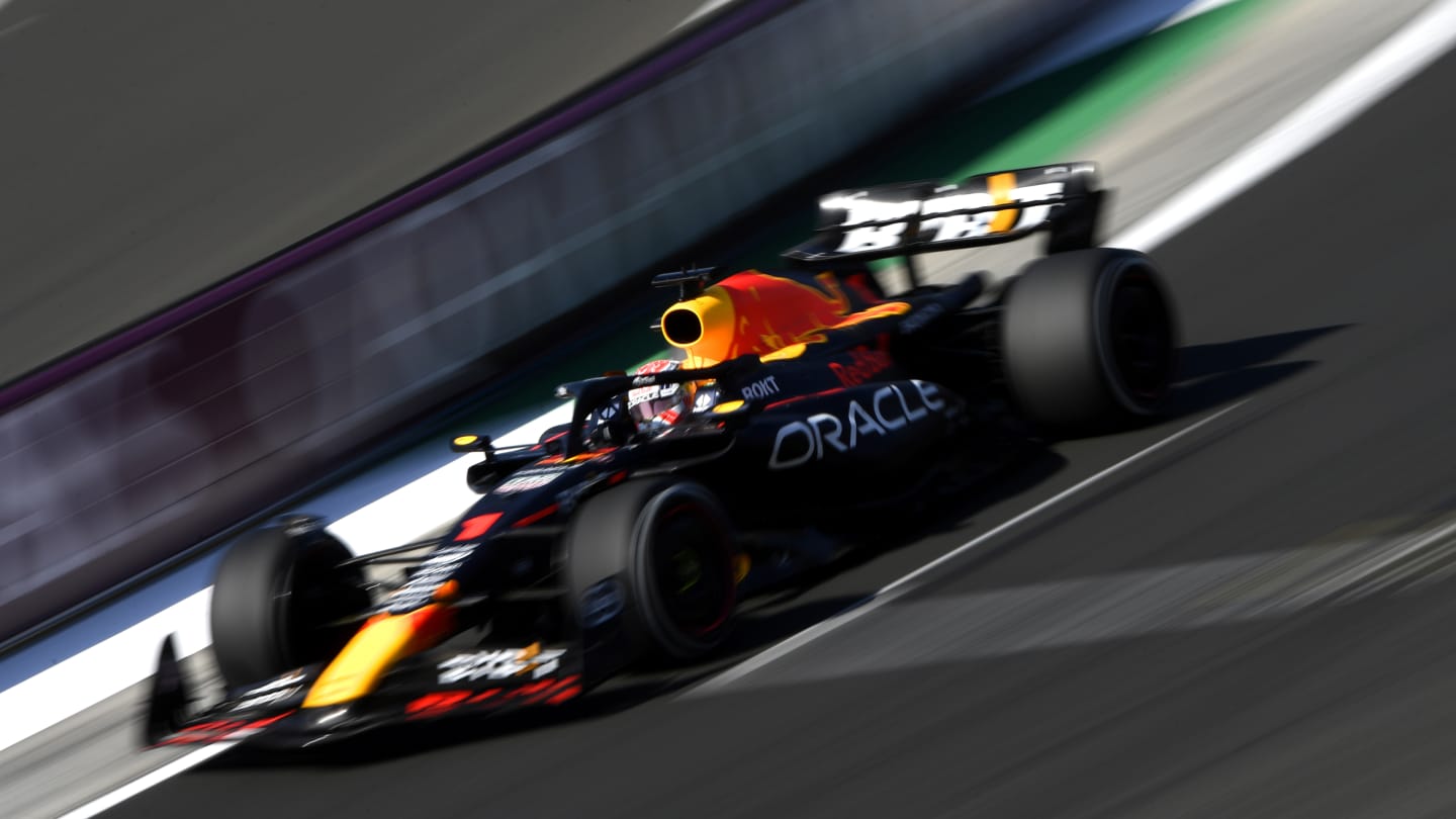 BUDAPEST, HUNGARY - JULY 23: Max Verstappen of the Netherlands driving the (1) Oracle Red Bull