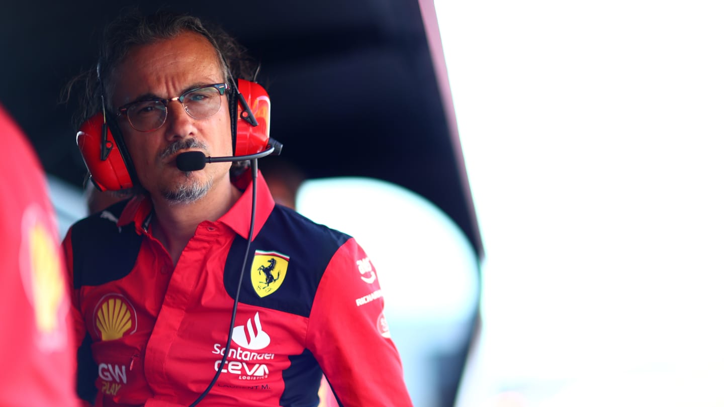 BUDAPEST, HUNGARY - JULY 21: Laurent Mekies, Scuderia Ferrari Sporting Director looks on from the