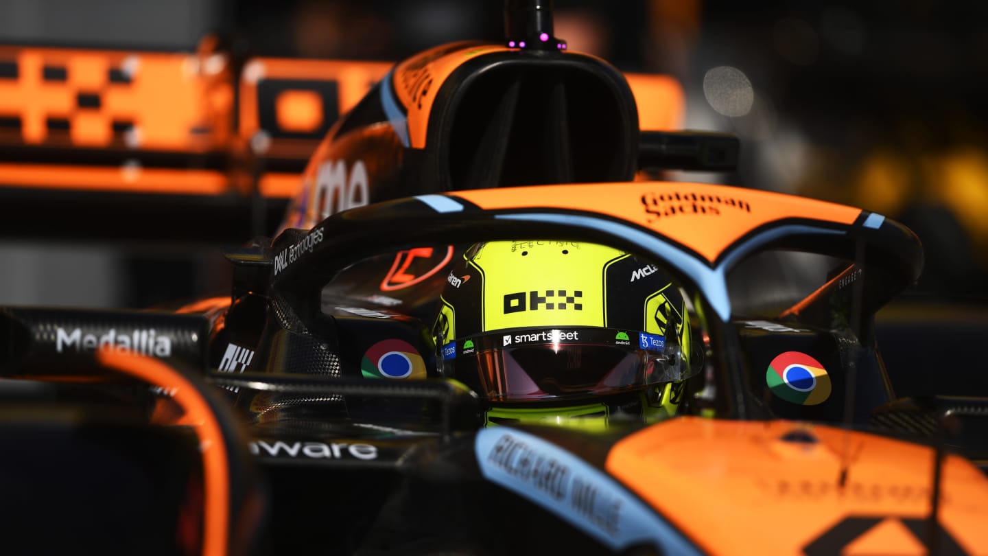 BUDAPEST, HUNGARY - JULY 22: Lando Norris of Great Britain driving the (4) McLaren MCL60 Mercedes