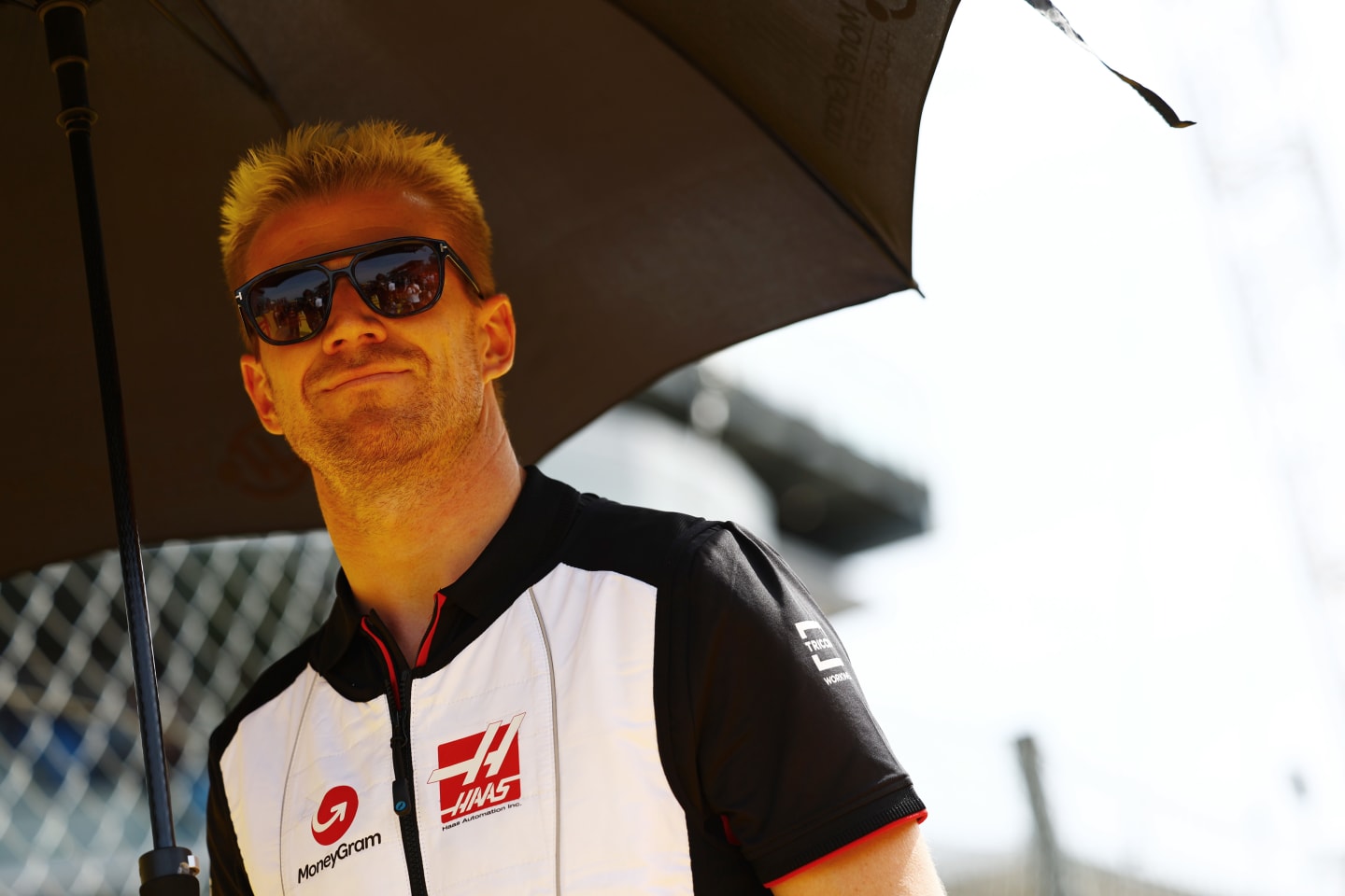 MONZA, ITALY - SEPTEMBER 03: Nico Hulkenberg of Germany and Haas F1 prepares to drive on the grid prior to the F1 Grand Prix of Italy at Autodromo Nazionale Monza on September 03, 2023 in Monza, Italy. (Photo by Mark Thompson/Getty Images)