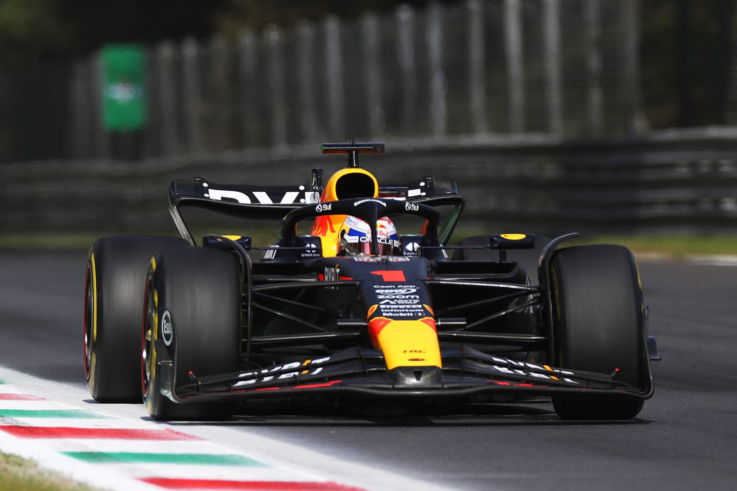 MONZA, ITALY - SEPTEMBER 03: Max Verstappen of the Netherlands driving the (1) Oracle Red Bull