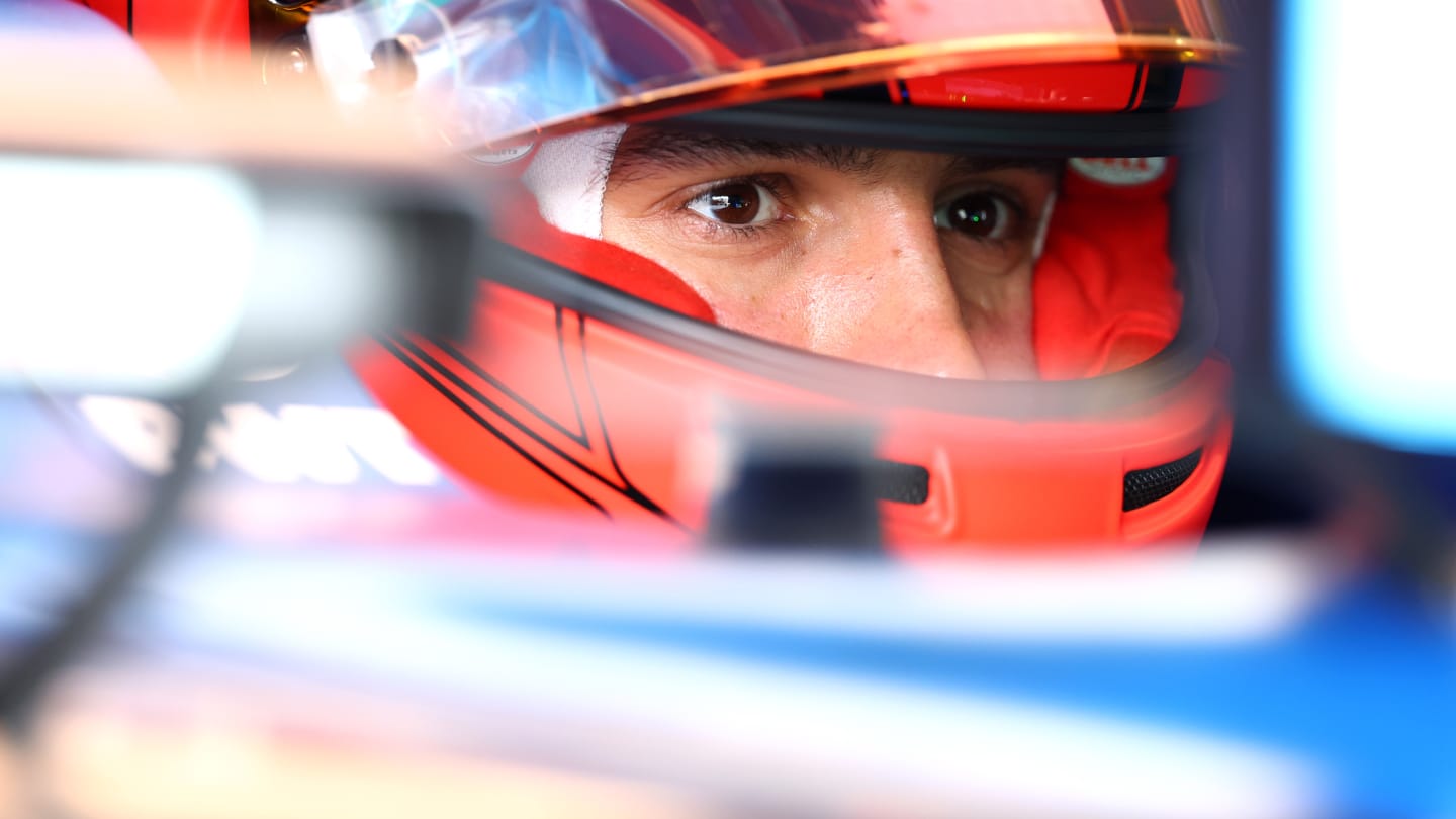 MONZA, ITALY - SEPTEMBER 01: Esteban Ocon of France and Alpine F1 prepares to drive in the garage during practice ahead of the F1 Grand Prix of Italy at Autodromo Nazionale Monza on September 01, 2023 in Monza, Italy. (Photo by Dan Istitene - Formula 1/Formula 1 via Getty Images)