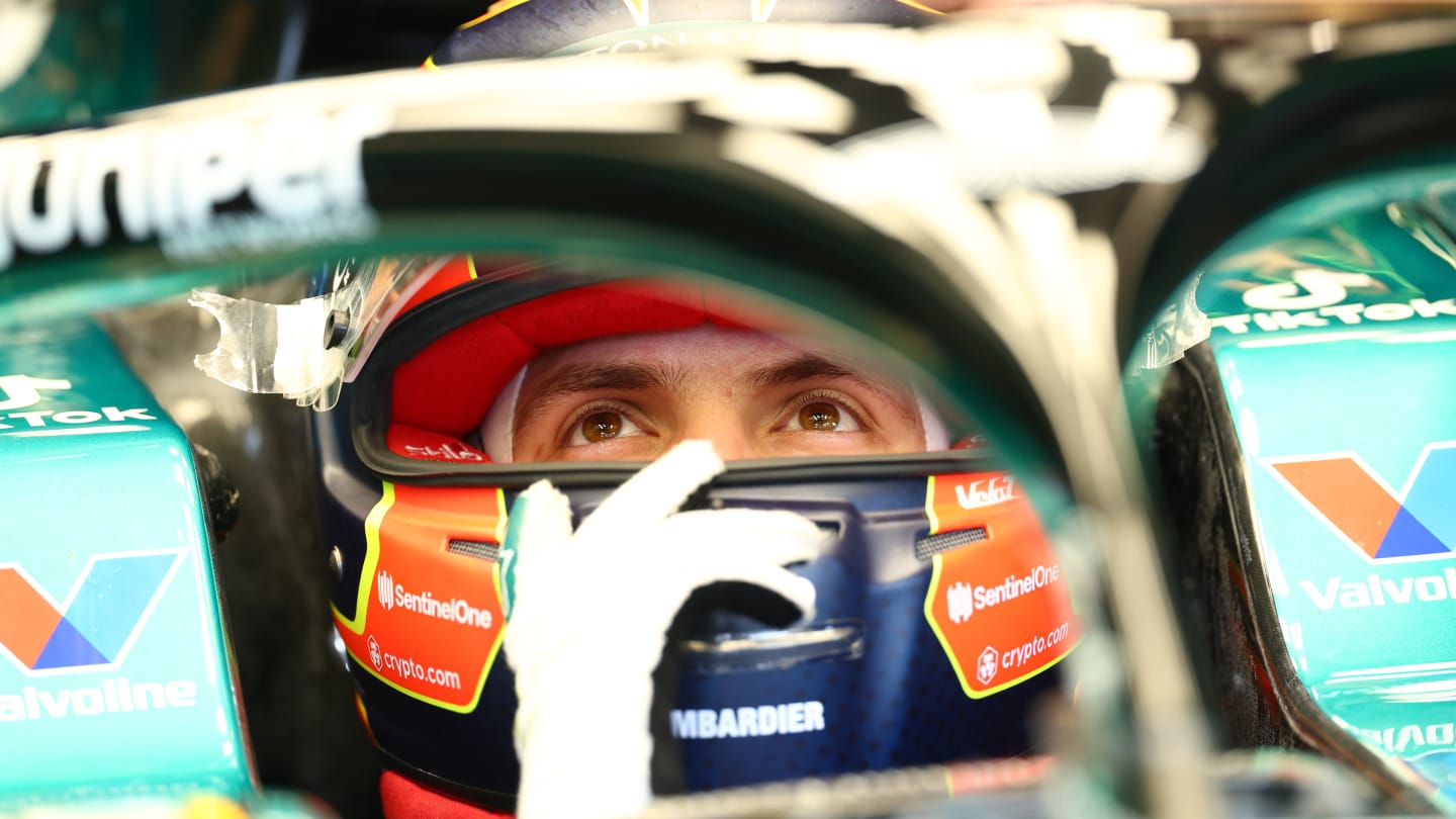 MONZA, ITALY - SEPTEMBER 01: Felipe Drugovich of Brazil and Aston Martin F1 Team prepares to drive