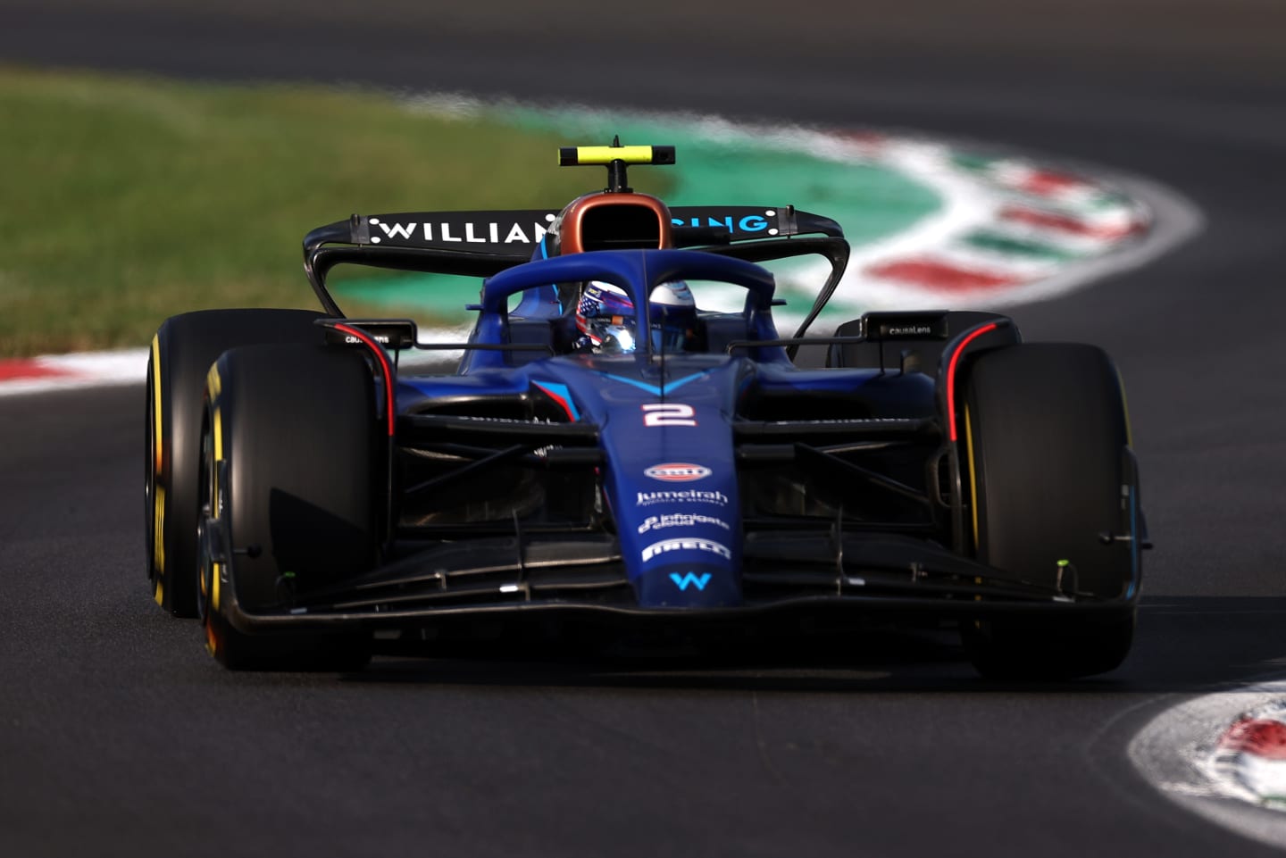 MONZA, ITALY - SEPTEMBER 01: Logan Sargeant of United States driving the (2) Williams FW45 Mercedes