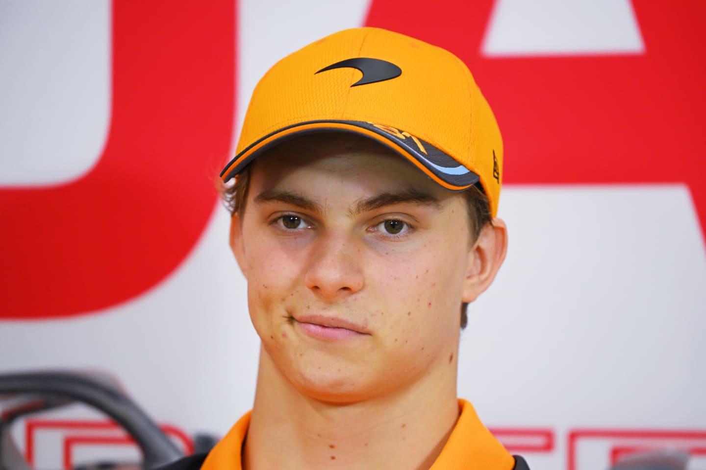 SUZUKA, JAPAN - SEPTEMBER 21: Oscar Piastri of Australia and McLaren attends the Drivers Press Conference during previews ahead of the F1 Grand Prix of Japan at Suzuka International Racing Course on September 21, 2023 in Suzuka, Japan. (Photo by Clive Mason/Getty Images)