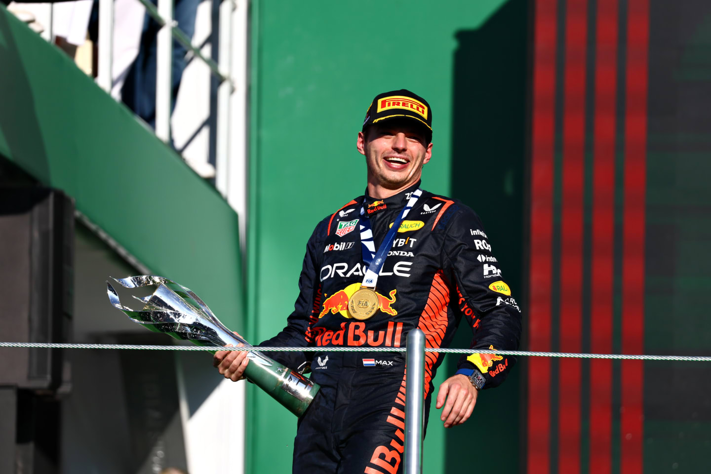 MEXICO CITY, MEXICO - OCTOBER 29: Race winner Max Verstappen of the Netherlands and Oracle Red Bull