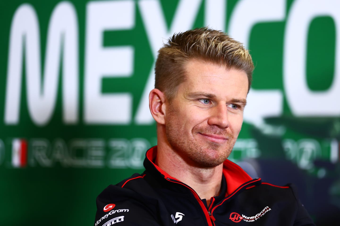 MEXICO CITY, MEXICO - OCTOBER 26: Nico Hulkenberg of Germany and Haas F1 attends the Drivers Press Conference during previews ahead of the F1 Grand Prix of Mexico at Autodromo Hermanos Rodriguez on October 26, 2023 in Mexico City, Mexico. (Photo by Dan Istitene/Getty Images)
