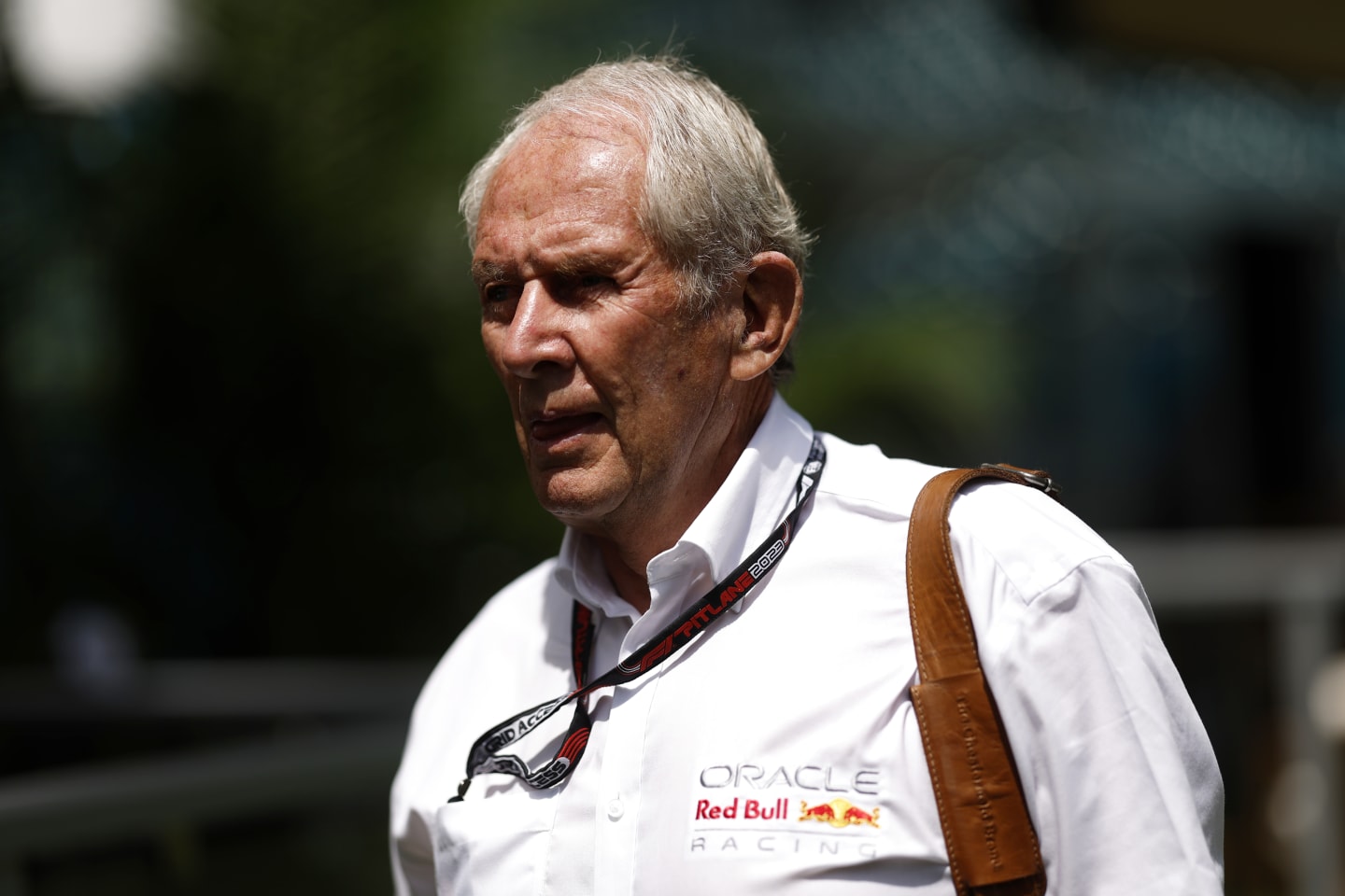 MIAMI, FLORIDA - MAY 05: Red Bull Racing Team Consultant Dr Helmut Marko walks in the Paddock prior