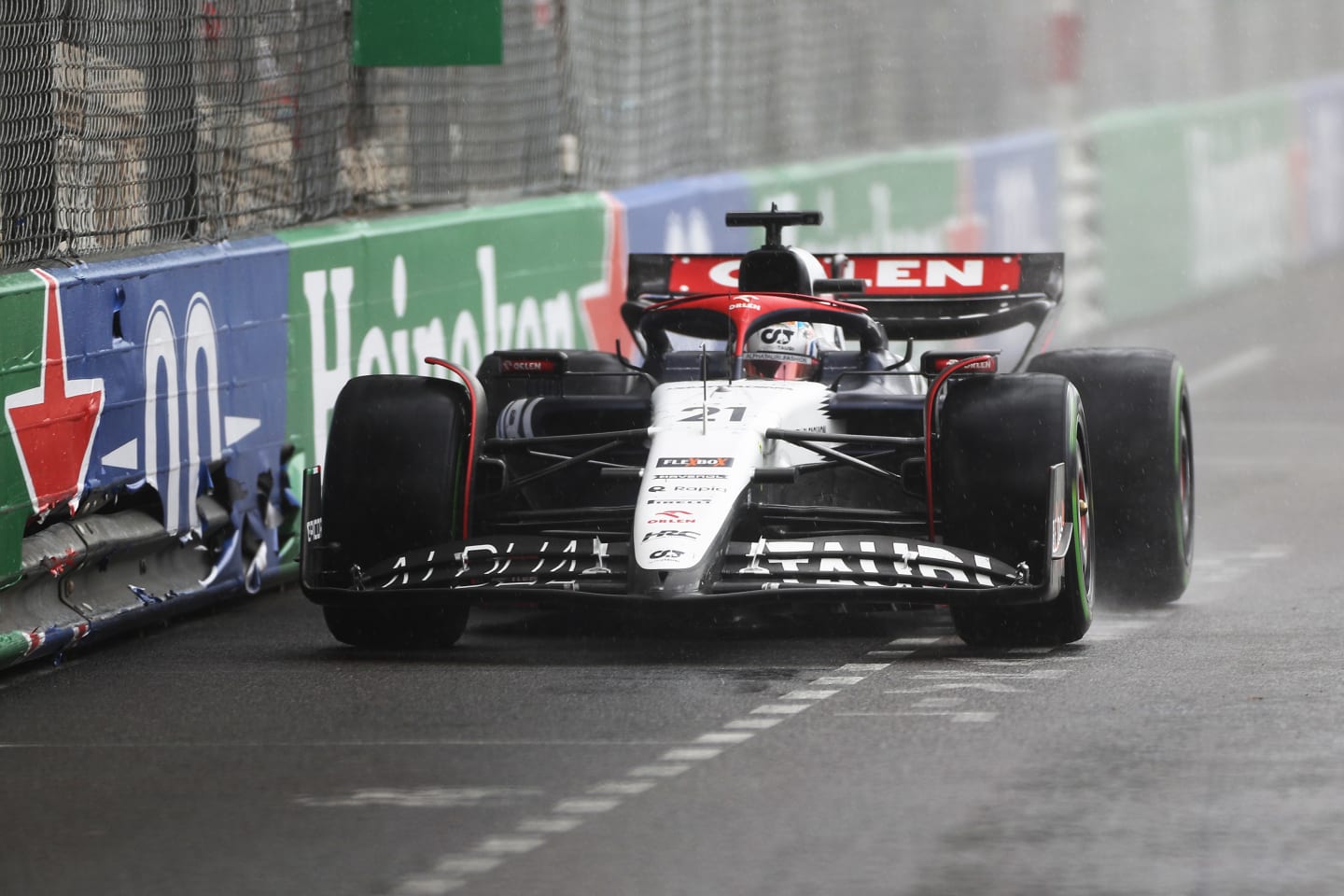 MONTE-CARLO, MONACO - MAY 28: Nyck de Vries of Netherlands driving the (21) Scuderia AlphaTauri