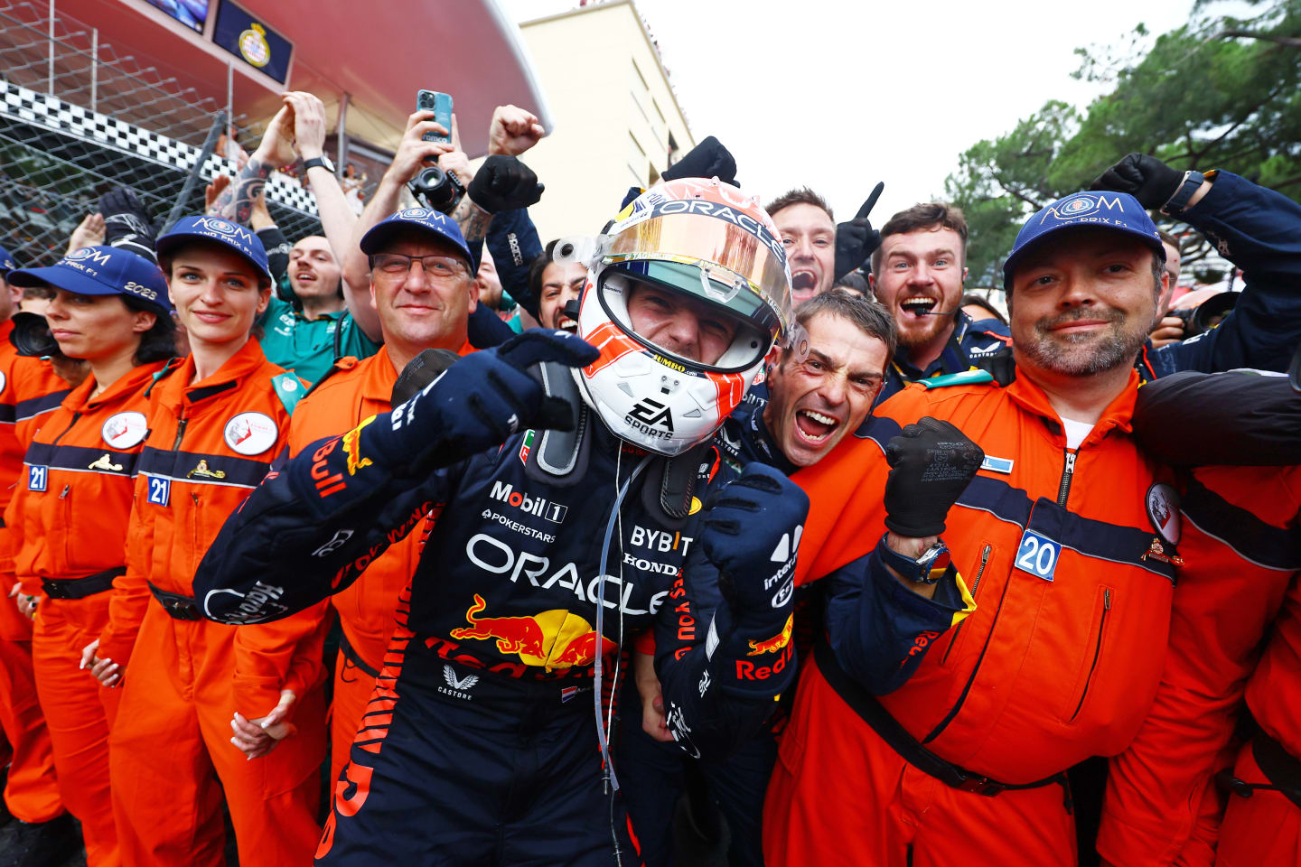 MONTE-CARLO, MONACO - MAY 28: Race winner Max Verstappen of the Netherlands and Oracle Red Bull