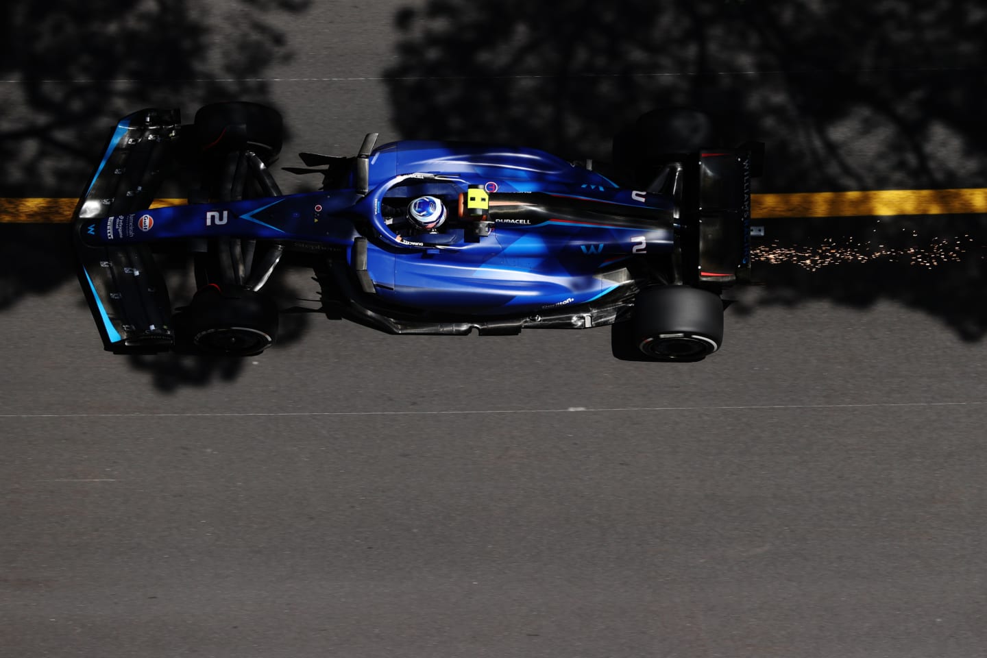 MONTE-CARLO, MONACO - MAY 26: Logan Sargeant of United States driving the (2) Williams FW45 Mercedes on track during practice ahead of the F1 Grand Prix of Monaco at Circuit de Monaco on May 26, 2023 in Monte-Carlo, Monaco. (Photo by Ryan Pierse/Getty Images)