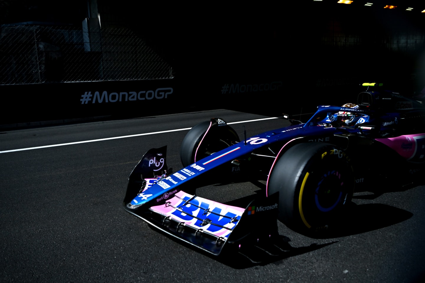 MONTE-CARLO, MONACO - MAY 26: Pierre Gasly of France driving the (10) Alpine F1 A523 Renault on track during practice ahead of the F1 Grand Prix of Monaco at Circuit de Monaco on May 26, 2023 in Monte-Carlo, Monaco. (Photo by Dan Mullan/Getty Images)