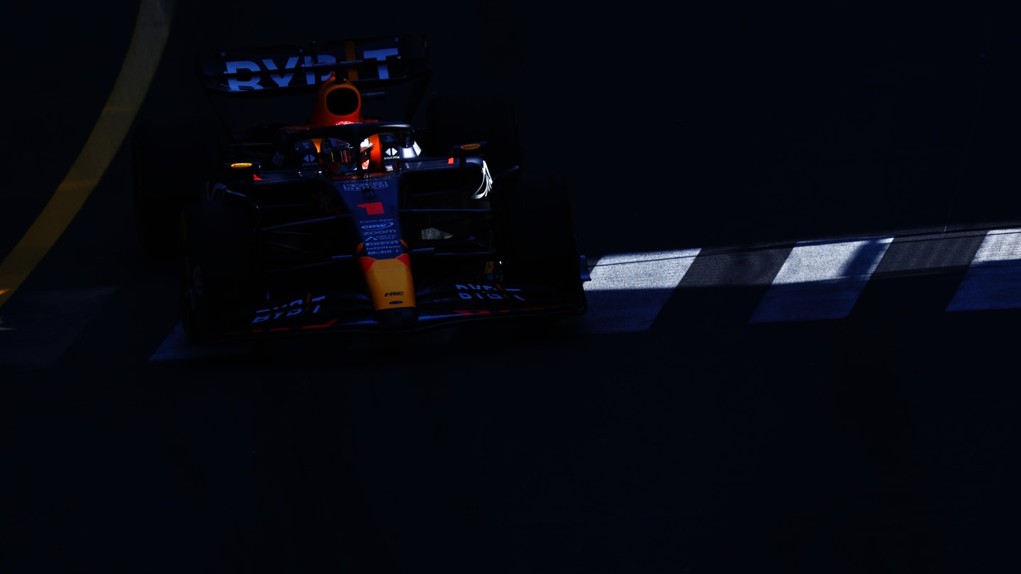MONTE-CARLO, MONACO - MAY 26: Max Verstappen of the Netherlands driving the (1) Oracle Red Bull Racing RB19 on track during practice ahead of the F1 Grand Prix of Monaco at Circuit de Monaco on May 26, 2023 in Monte-Carlo, Monaco. (Photo by Dan Istitene - Formula 1/Formula 1 via Getty Images)