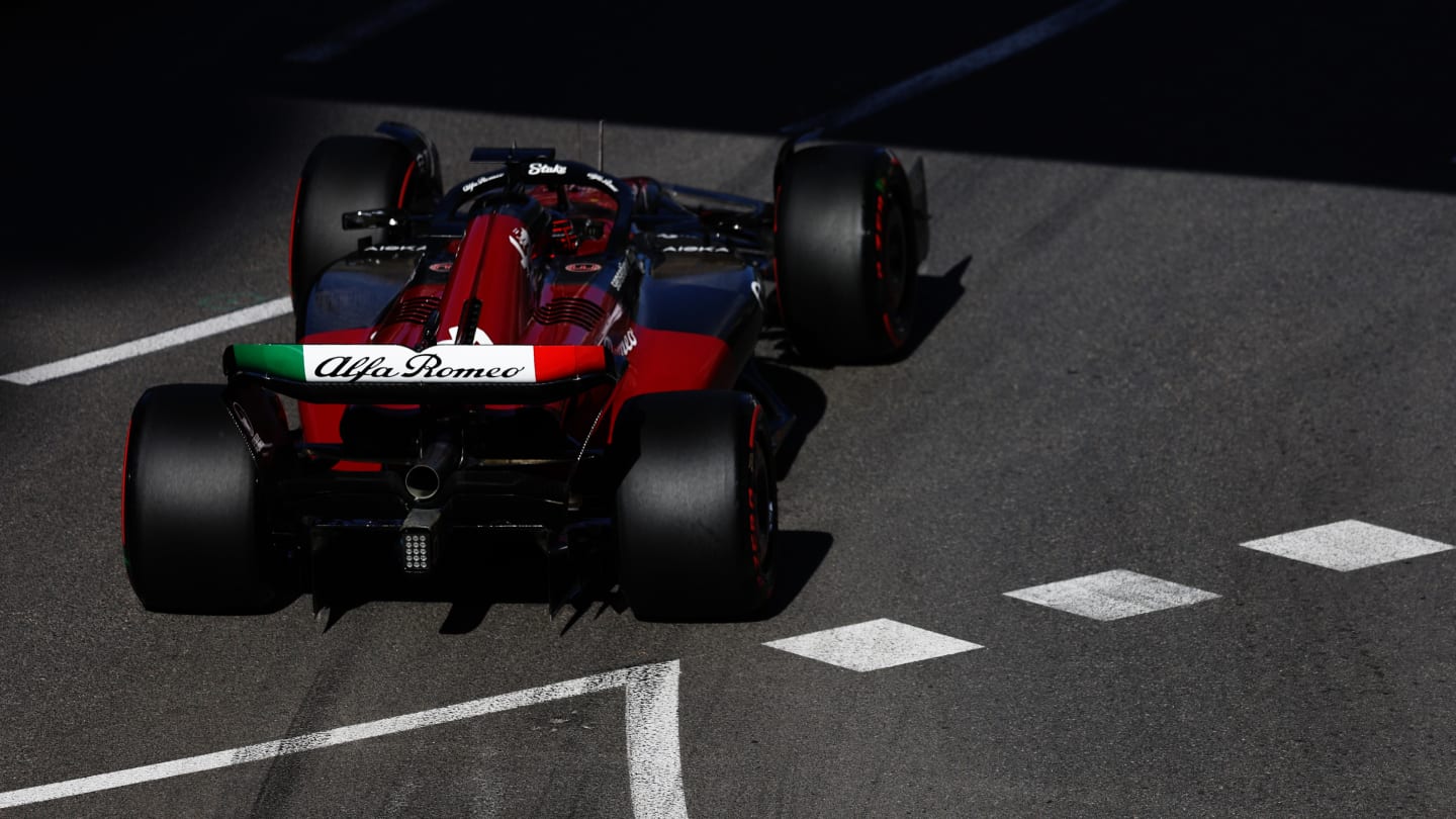 MONTE-CARLO, MONACO - MAY 26: Valtteri Bottas of Finland driving the (77) Alfa Romeo F1 C43 Ferrari on track during practice ahead of the F1 Grand Prix of Monaco at Circuit de Monaco on May 26, 2023 in Monte-Carlo, Monaco. (Photo by Mark Thompson/Getty Images)