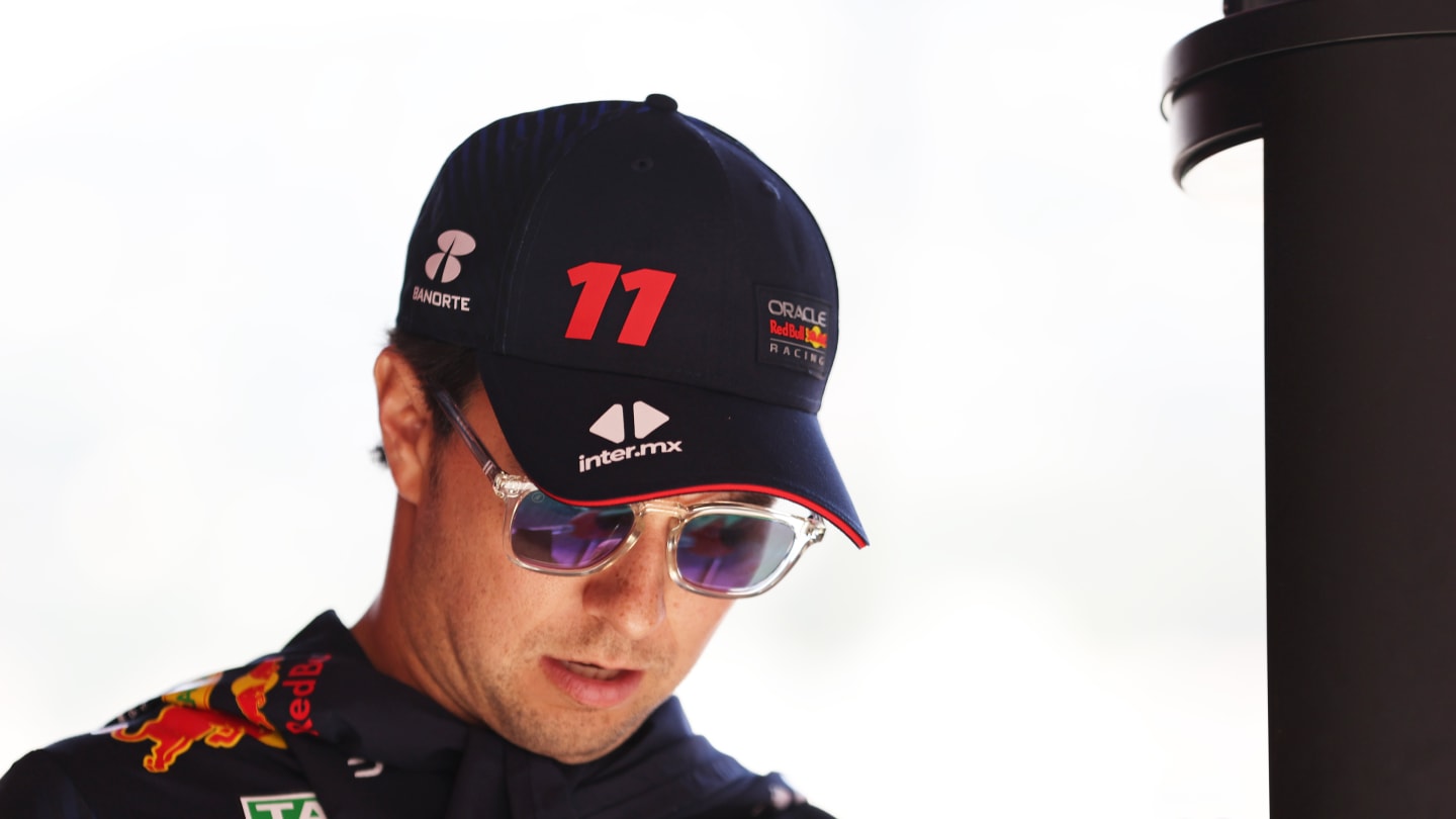 MONTE-CARLO, MONACO - MAY 25: Sergio Perez of Mexico and Oracle Red Bull Racing walks in the