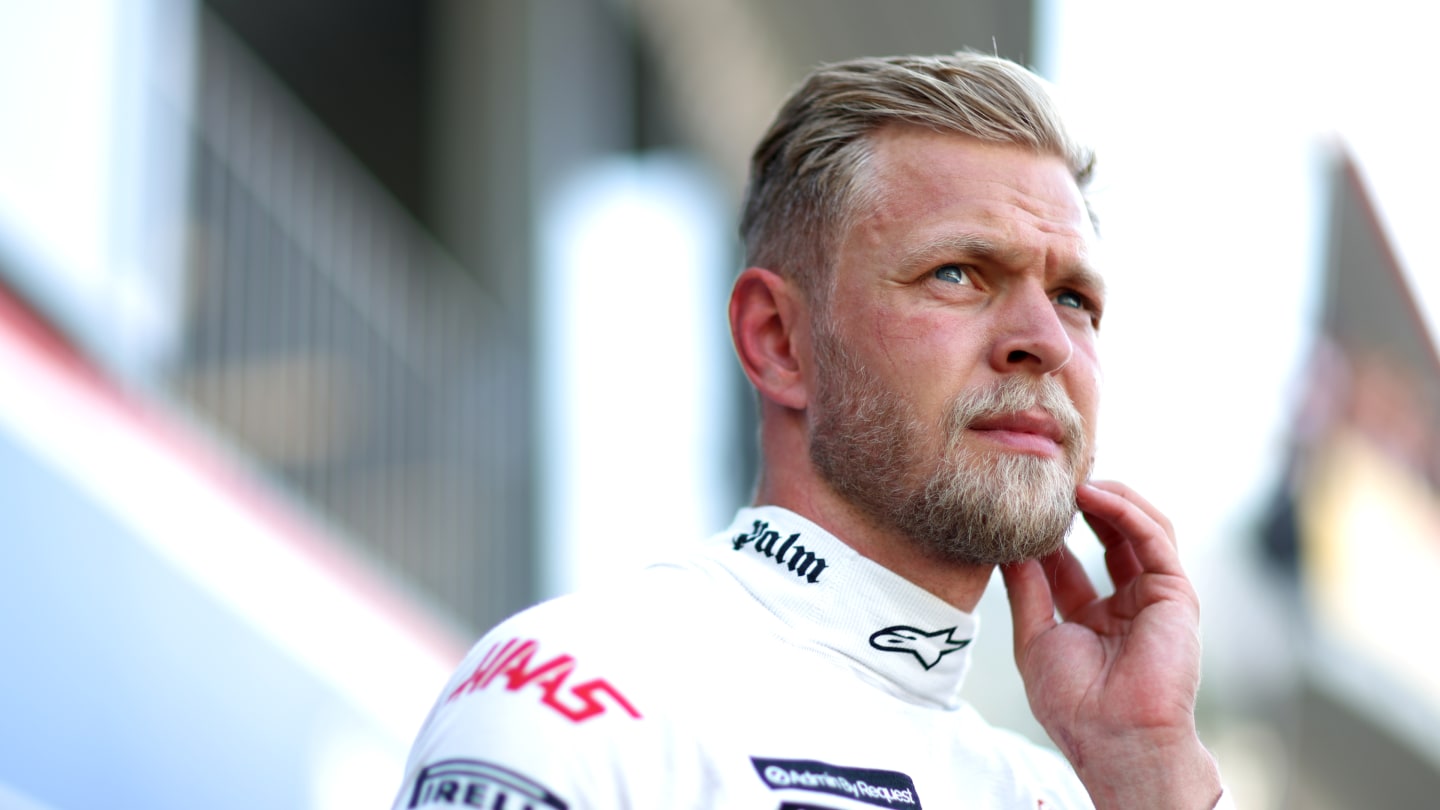 MONTE-CARLO, MONACO - MAY 27: 17th placed qualifier Kevin Magnussen of Denmark and Haas F1 looks on in the Pitlane during qualifying ahead of the F1 Grand Prix of Monaco at Circuit de Monaco on May 27, 2023 in Monte-Carlo, Monaco. (Photo by Dan Istitene - Formula 1/Formula 1 via Getty Images)
