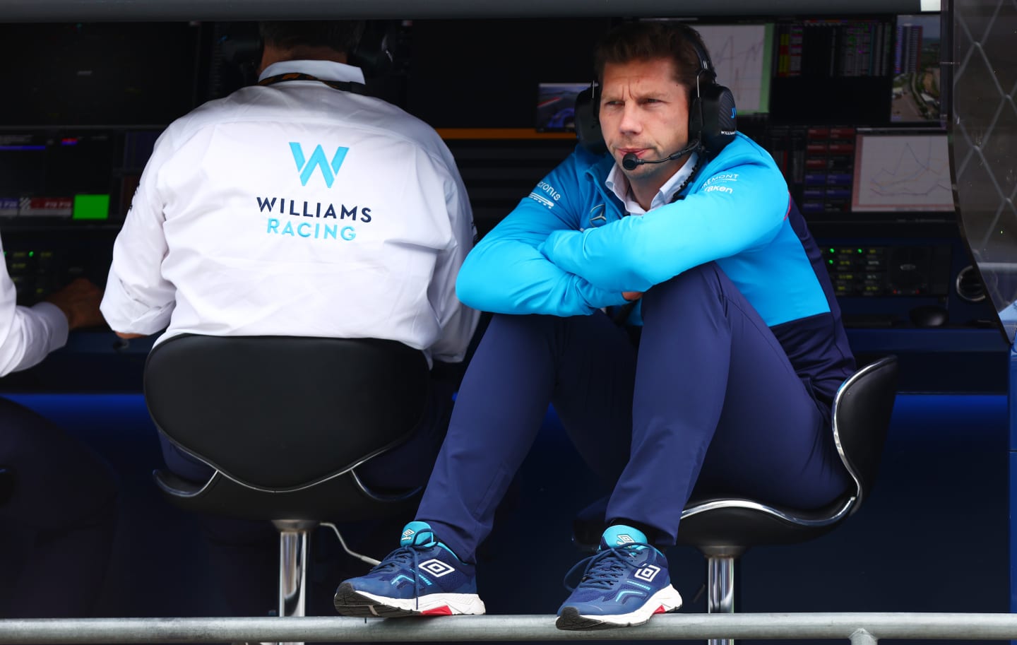 BARCELONA, SPAIN - JUNE 02: James Vowles, Team Principal of Williams looks on from the pitwall