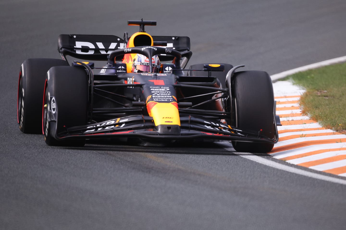 ZANDVOORT, NETHERLANDS - AUGUST 25: Max Verstappen of the Netherlands driving the (1) Oracle Red