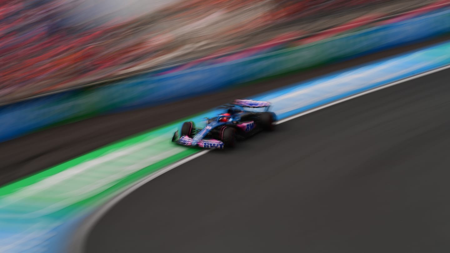 ZANDVOORT, NETHERLANDS - AUGUST 25: Esteban Ocon of France driving the (31) Alpine F1 A523 Renault on track during practice ahead of the F1 Grand Prix of The Netherlands at Circuit Zandvoort on August 25, 2023 in Zandvoort, Netherlands. (Photo by Mario Renzi - Formula 1/Formula 1 via Getty Images)