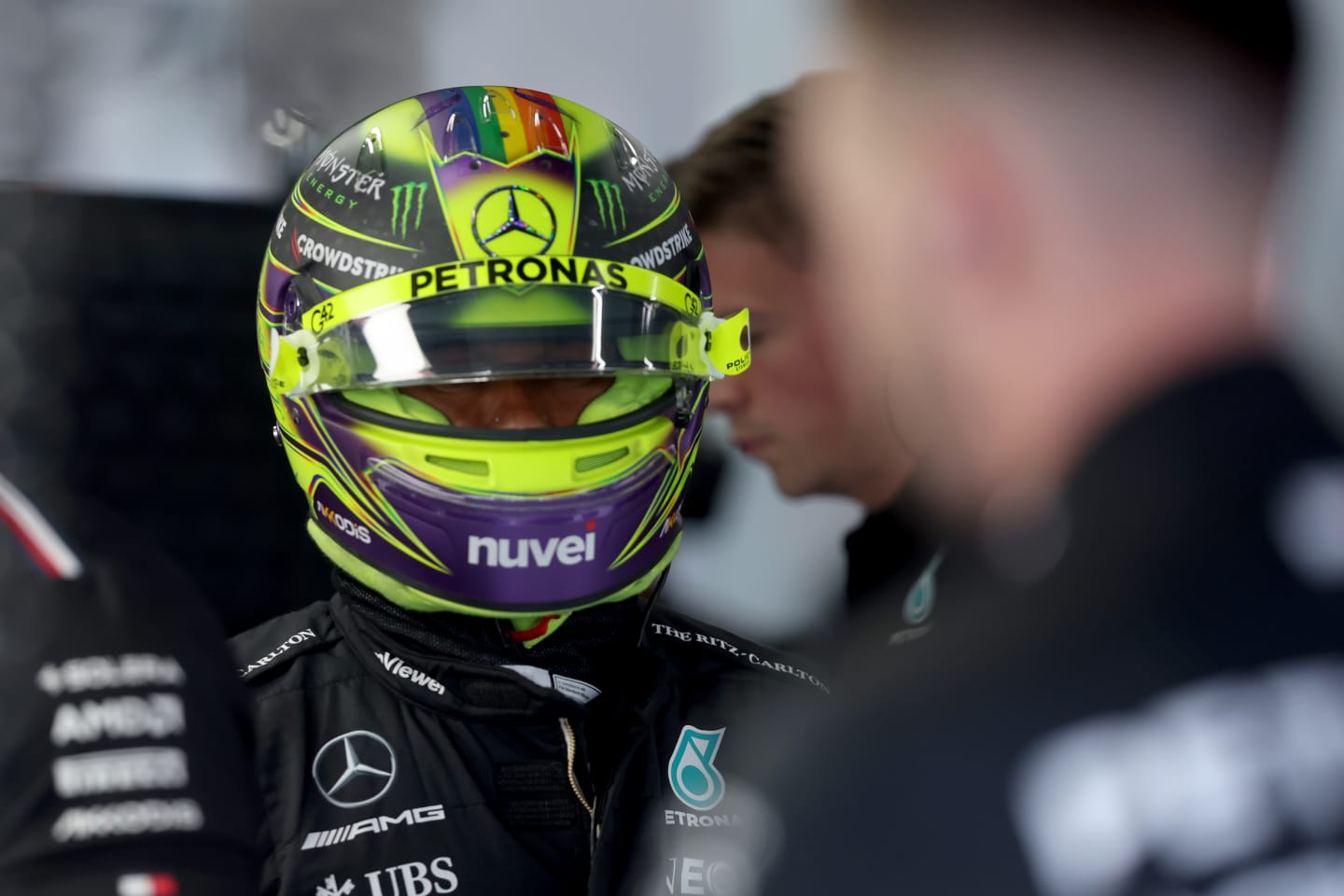 ZANDVOORT, NETHERLANDS - AUGUST 26: Lewis Hamilton of Great Britain and Mercedes prepares to drive