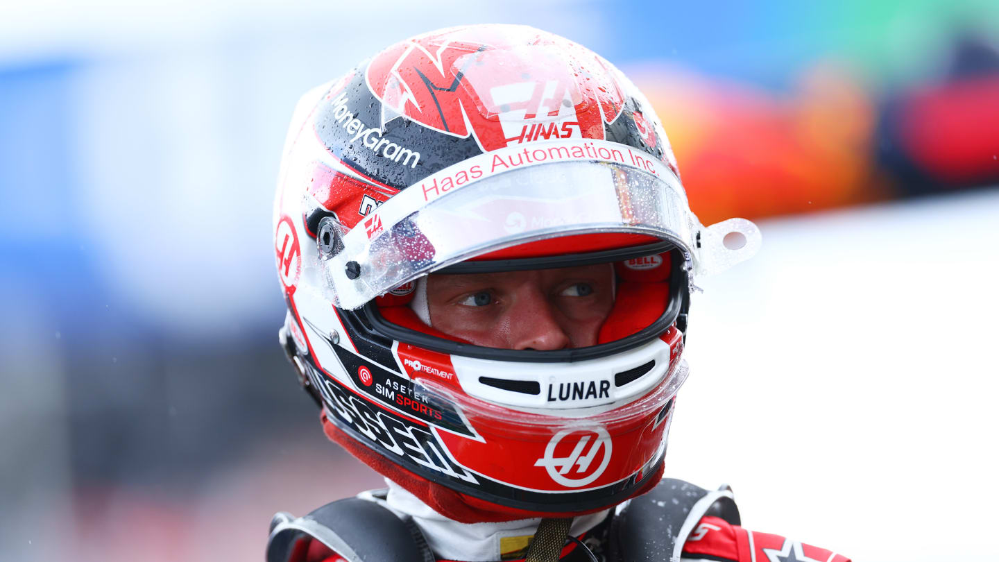 ZANDVOORT, NETHERLANDS - AUGUST 26: 18th placed qualifier Kevin Magnussen of Denmark and Haas F1