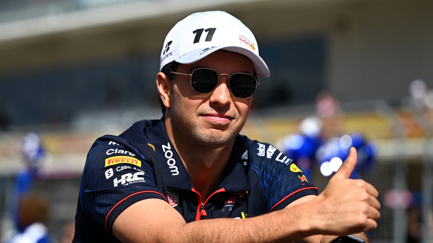 AUSTIN, TEXAS - OCTOBER 22: Sergio Perez of Mexico and Oracle Red Bull Racing looks on in the