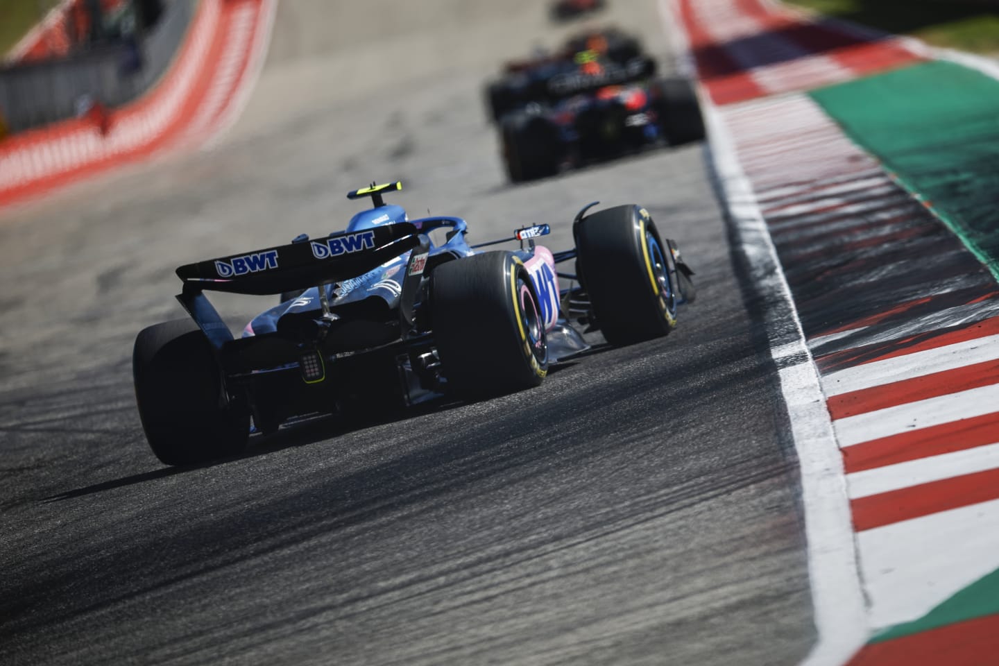 AUSTIN, TEXAS - OCTOBER 22: Pierre Gasly of France driving the (10) Alpine F1 A523 Renault on track during the F1 Grand Prix of United States at Circuit of The Americas on October 22, 2023 in Austin, Texas. (Photo by Chris Graythen/Getty Images)