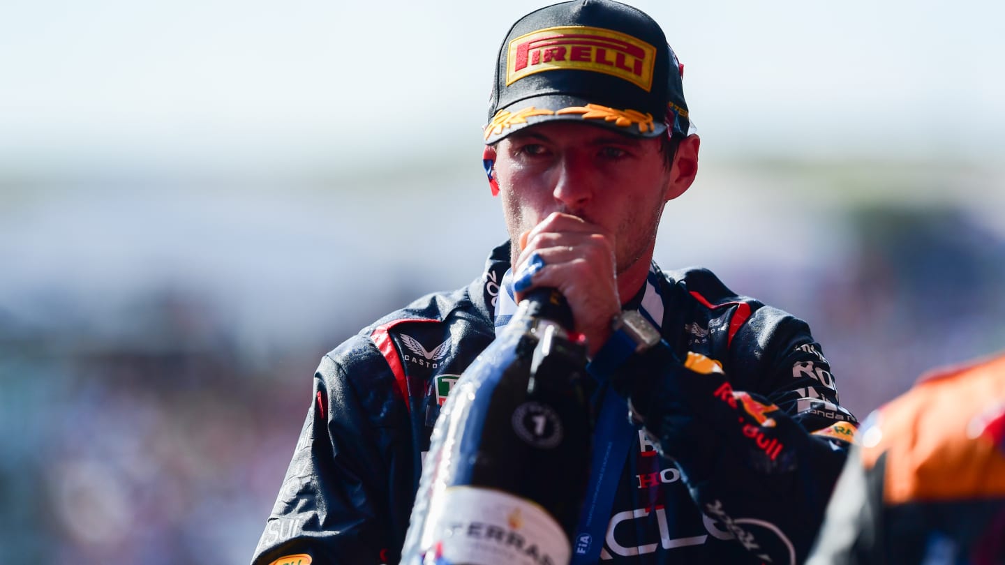 AUSTIN, TEXAS - OCTOBER 22: Race winner Max Verstappen of the Netherlands and Oracle Red Bull
