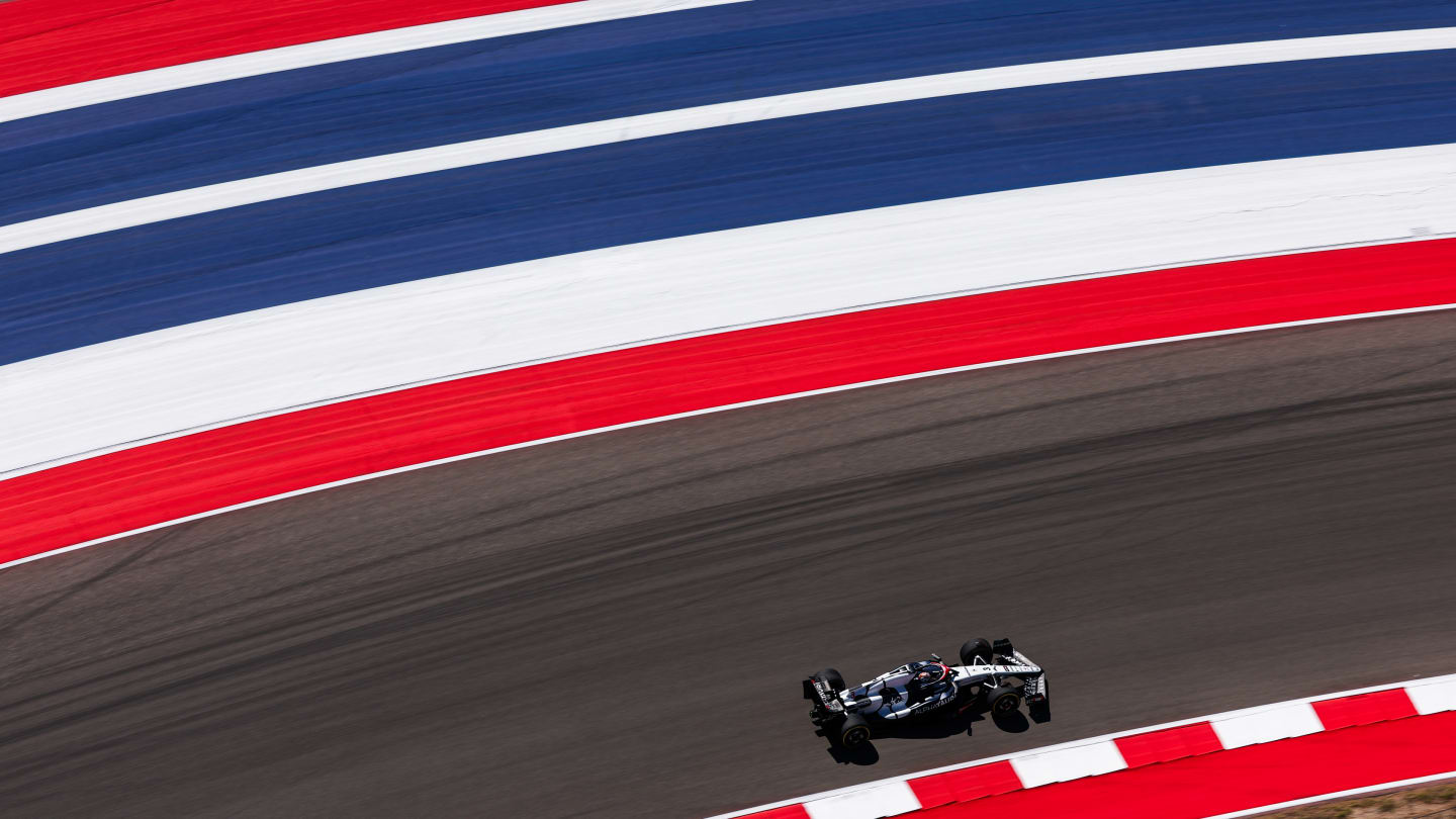 AUSTIN, TEXAS - OCTOBER 20: Daniel Ricciardo of Australia driving the (3) Scuderia AlphaTauri AT04