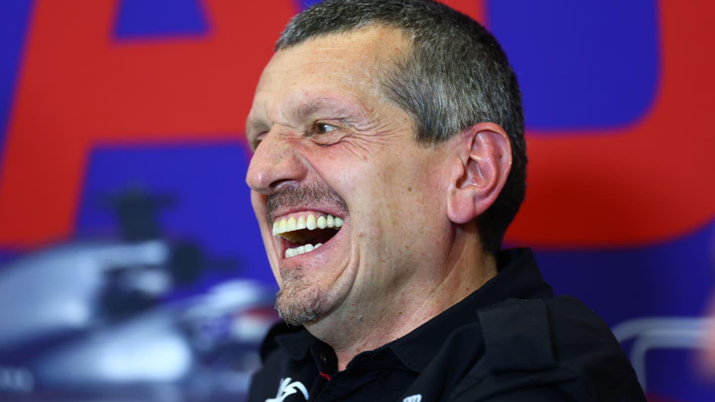 AUSTIN, TEXAS - OCTOBER 20: Haas F1 Team Principal Guenther Steiner talks in the team principals press conference ahead of the F1 Grand Prix of United States at Circuit of The Americas on October 20, 2023 in Austin, Texas. (Photo by Dan Istitene/Getty Images)
