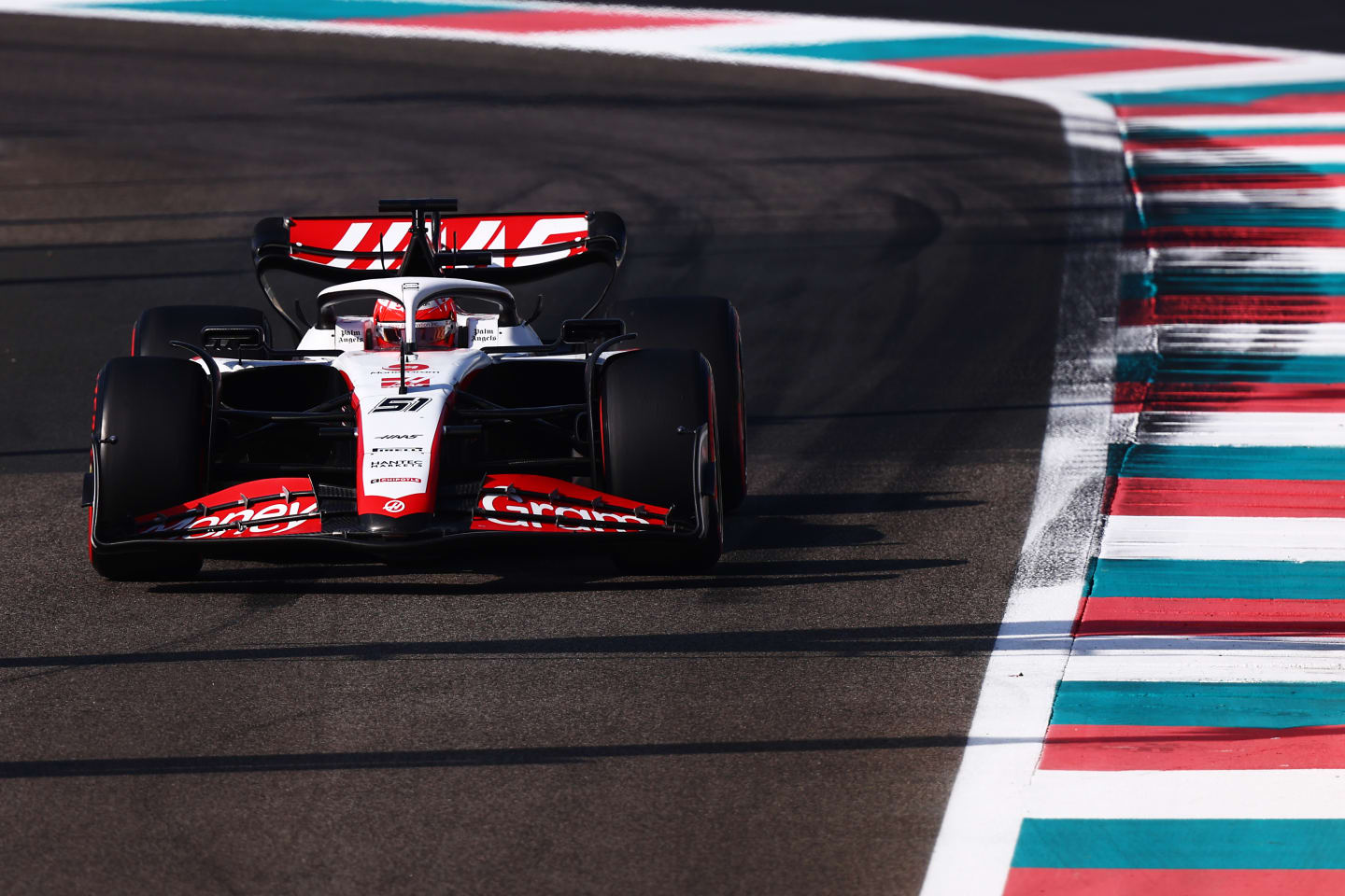 Pietro Fittipaldi out on track at the Yas Marina Circuit