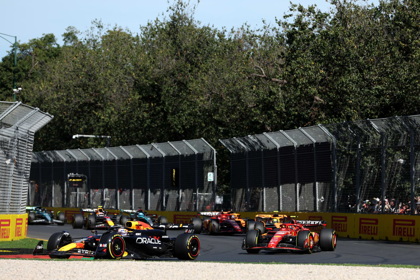 MELBOURNE, AUSTRALIA - MARCH 24: Max Verstappen of the Netherlands driving the (1) Oracle Red Bull