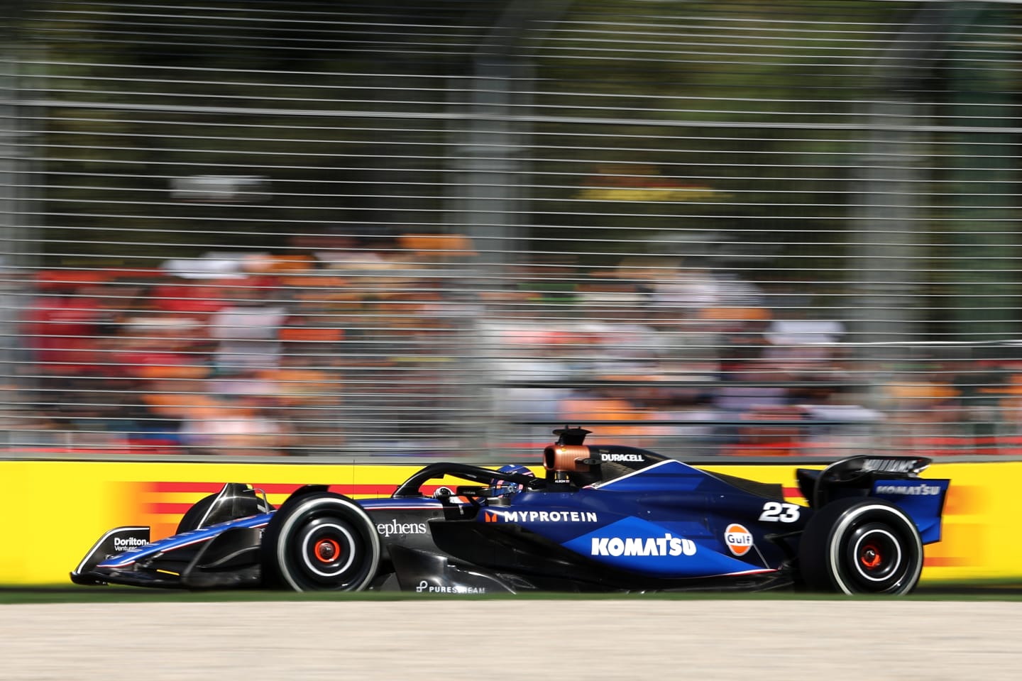 MELBOURNE, AUSTRALIA - MARCH 24: Alexander Albon of Thailand driving the (23) Williams FW46 Mercedes on track during the F1 Grand Prix of Australia at Albert Park Circuit on March 24, 2024 in Melbourne, Australia. (Photo by Robert Cianflone/Getty Images)