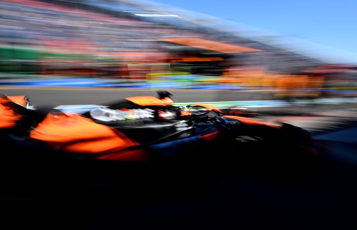 MELBOURNE, AUSTRALIA - MARCH 22: Oscar Piastri of Australia driving the (81) McLaren MCL38 Mercedes in the Pitlane during practice ahead of the F1 Grand Prix of Australia at Albert Park Circuit on March 22, 2024 in Melbourne, Australia. (Photo by Clive Mason - Formula 1/Formula 1 via Getty Images)
