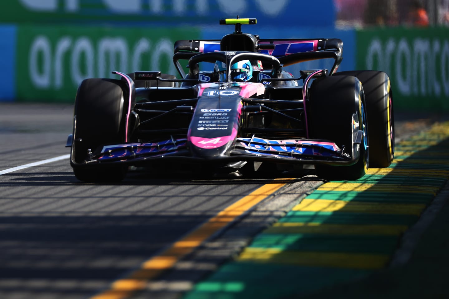 MELBOURNE, AUSTRALIA - MARCH 22: Pierre Gasly of France driving the (10) Alpine F1 A524 Renault on track during practice ahead of the F1 Grand Prix of Australia at Albert Park Circuit on March 22, 2024 in Melbourne, Australia. (Photo by Peter Fox/Getty Images)