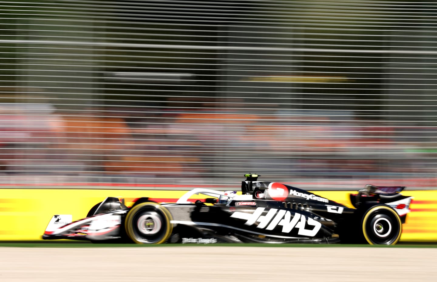MELBOURNE, AUSTRALIA - MARCH 22: Nico Hulkenberg of Germany driving the (27) Haas F1 VF-24 Ferrari on track during practice ahead of the F1 Grand Prix of Australia at Albert Park Circuit on March 22, 2024 in Melbourne, Australia. (Photo by Robert Cianflone/Getty Images)
