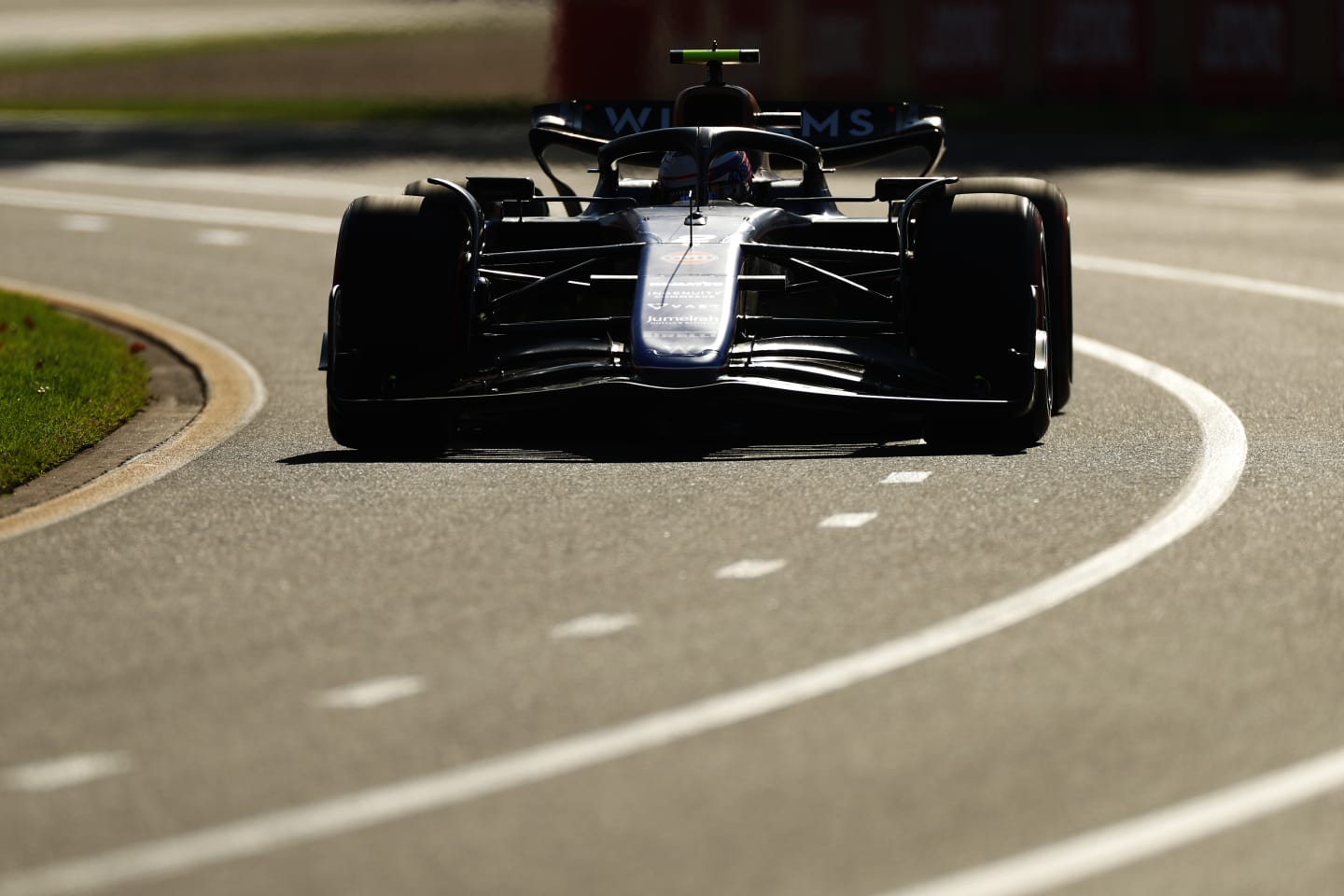 MELBOURNE, AUSTRALIA - MARCH 22: Logan Sargeant of United States driving the (2) Williams FW46 Mercedes on track during practice ahead of the F1 Grand Prix of Australia at Albert Park Circuit on March 22, 2024 in Melbourne, Australia. (Photo by Peter Fox/Getty Images)