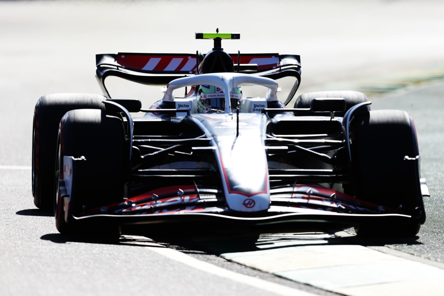 MELBOURNE, AUSTRALIA - MARCH 23: Nico Hulkenberg of Germany driving the (27) Haas F1 VF-24 Ferrari