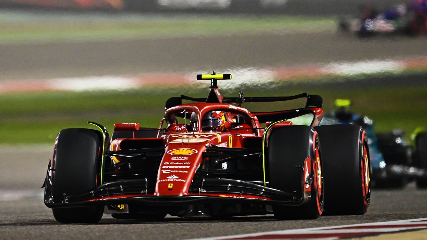 BAHRAIN, BAHRAIN - MARCH 02: Carlos Sainz of Spain driving (55) the Ferrari SF-24 on track during