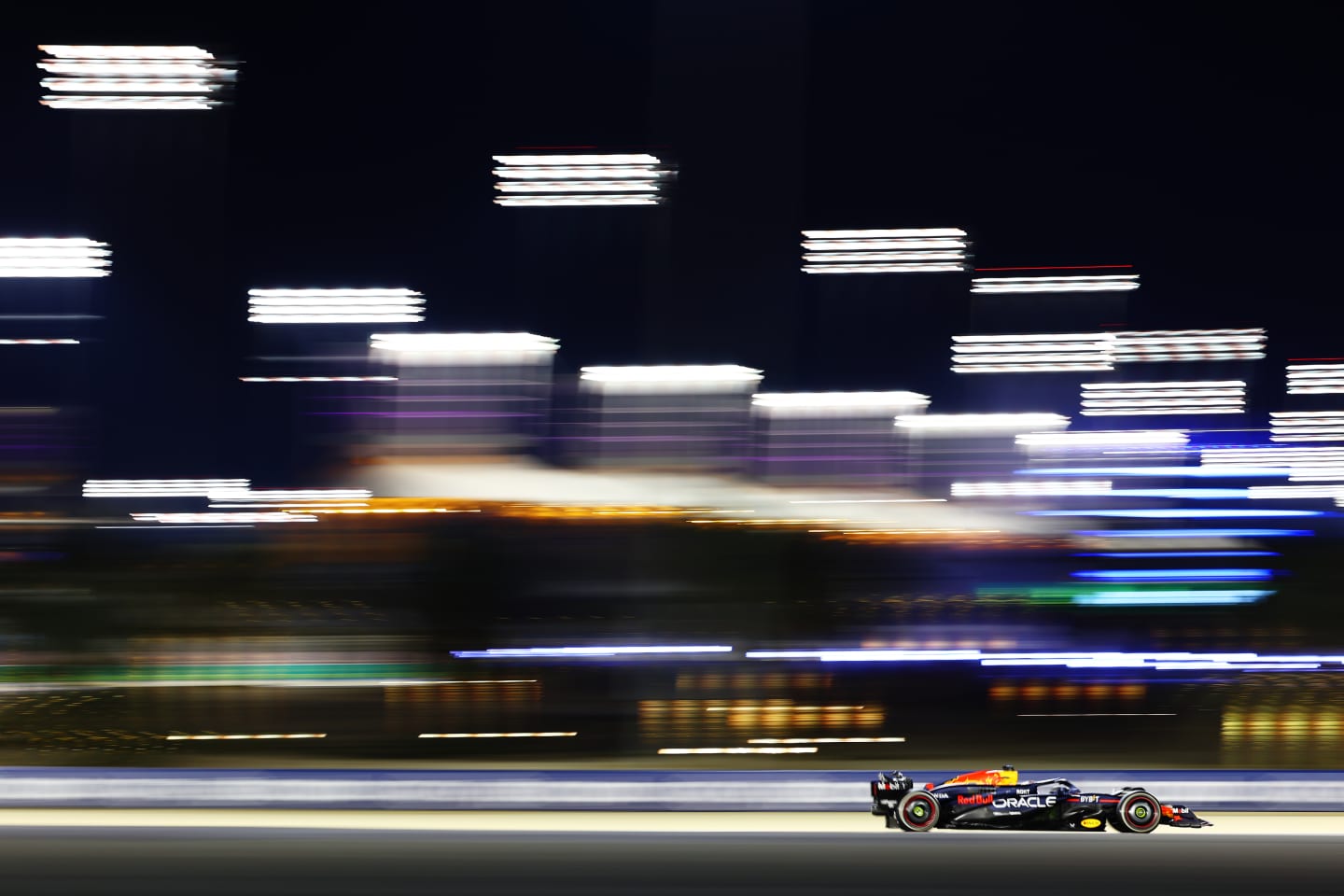 BAHRAIN, BAHRAIN - MARCH 02: Max Verstappen of the Netherlands driving the (1) Oracle Red Bull