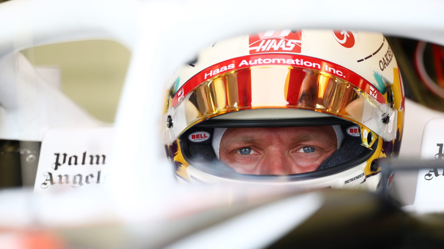 BAHRAIN, BAHRAIN - FEBRUARY 29: Kevin Magnussen of Denmark and Haas F1 prepares to drive in the