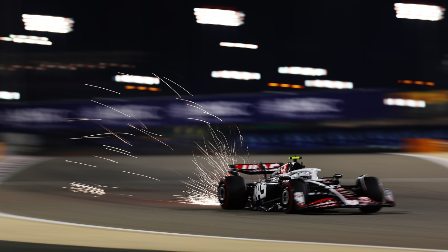 BAHRAIN, BAHRAIN - MARCH 01: Nico Hulkenberg of Germany driving the (27) Haas F1 VF-24 Ferrari on