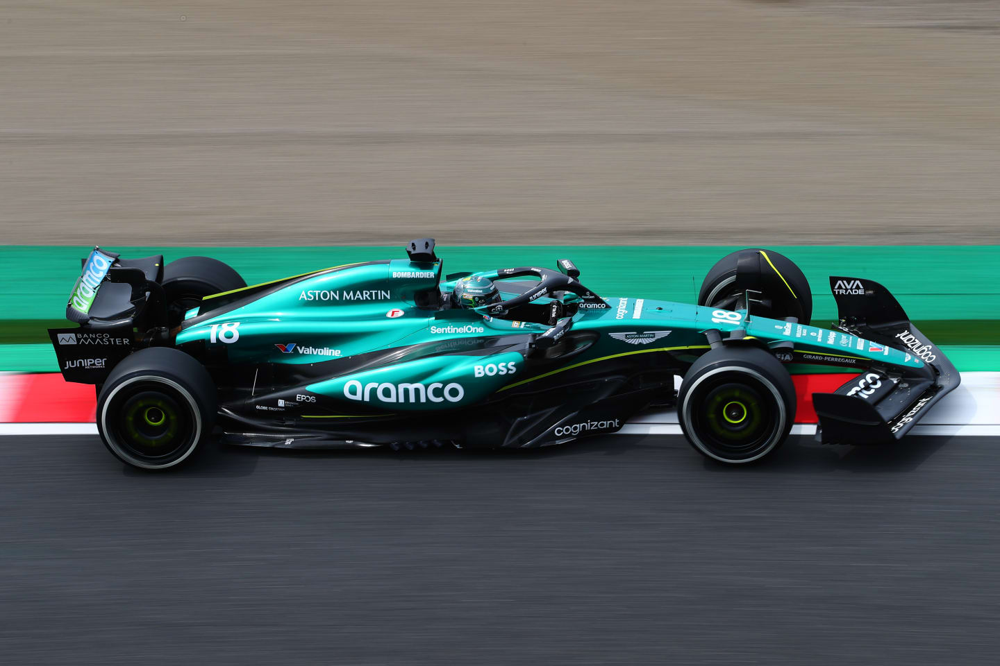 SUZUKA, JAPAN - APRIL 06: Lance Stroll of Canada driving the (18) Aston Martin AMR24 Mercedes on