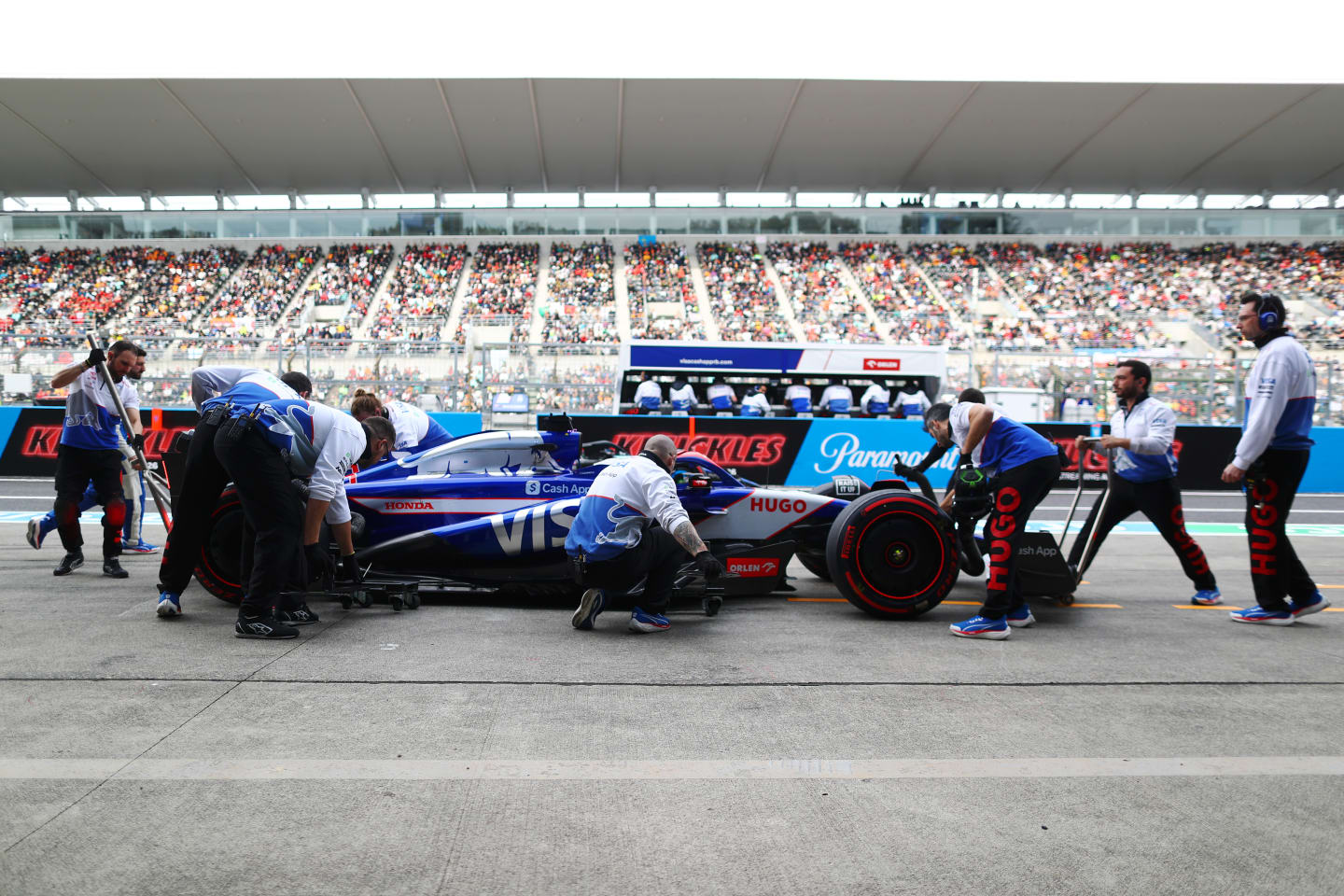 SUZUKA, JAPAN - APRIL 06: Daniel Ricciardo of Australia driving the (3) Visa Cash App RB VCARB 01