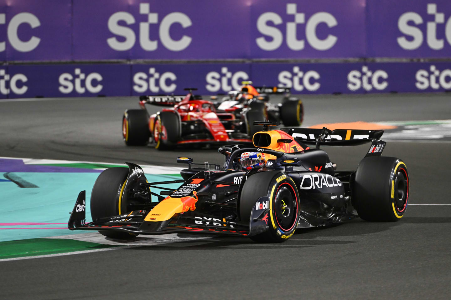 JEDDAH, SAUDI ARABIA - MARCH 09: Max Verstappen of the Netherlands driving the (1) Oracle Red Bull